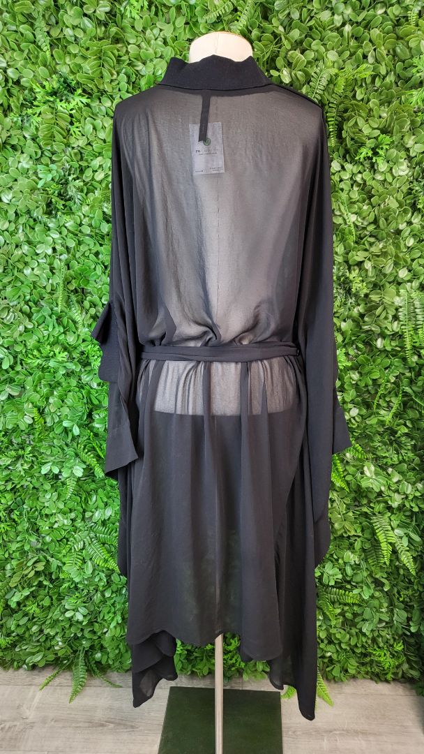 Moochi Black Sheer Tunic Dress (12-16)