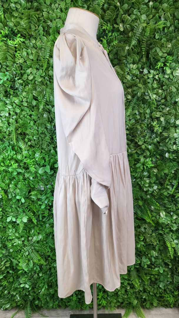 Morrison Taupe Drop Hem Dress (12-14)