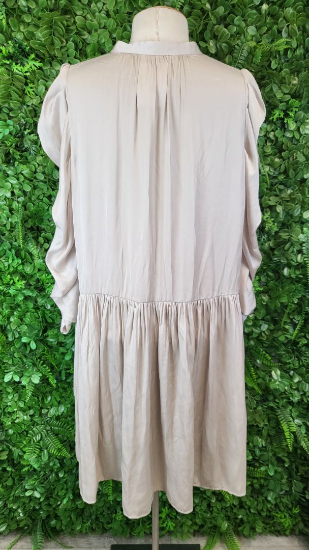 Morrison Taupe Drop Hem Dress (12-14)