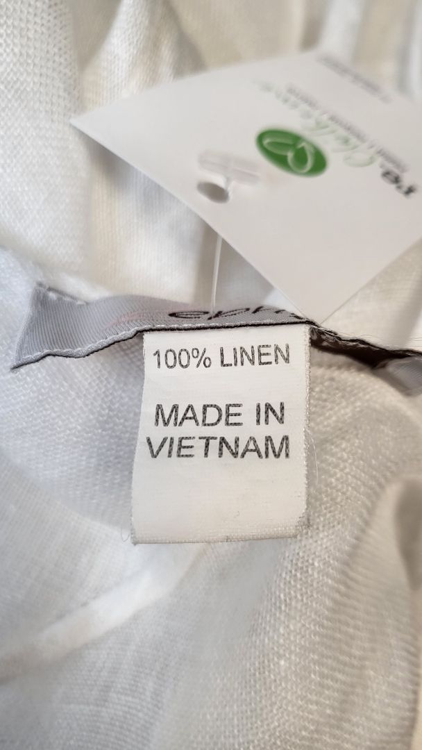 Zephyr White linen Layering Tank OSFM
