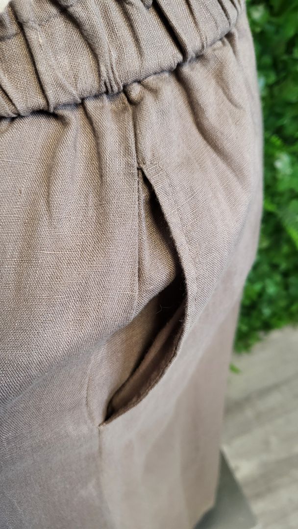 Glassons Taupe Linen Skirt (12)