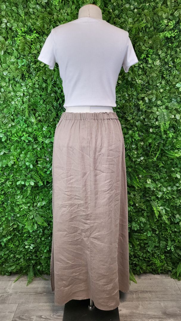 Glassons Taupe Linen Skirt (12)