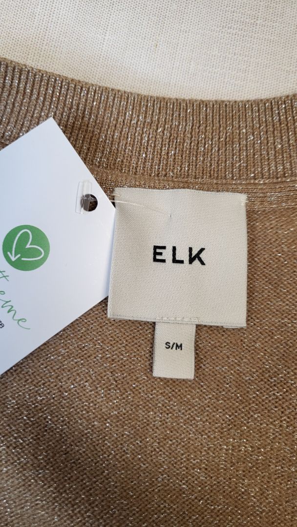 Elk Gold Wool Sparkle Cardigan (10-12)