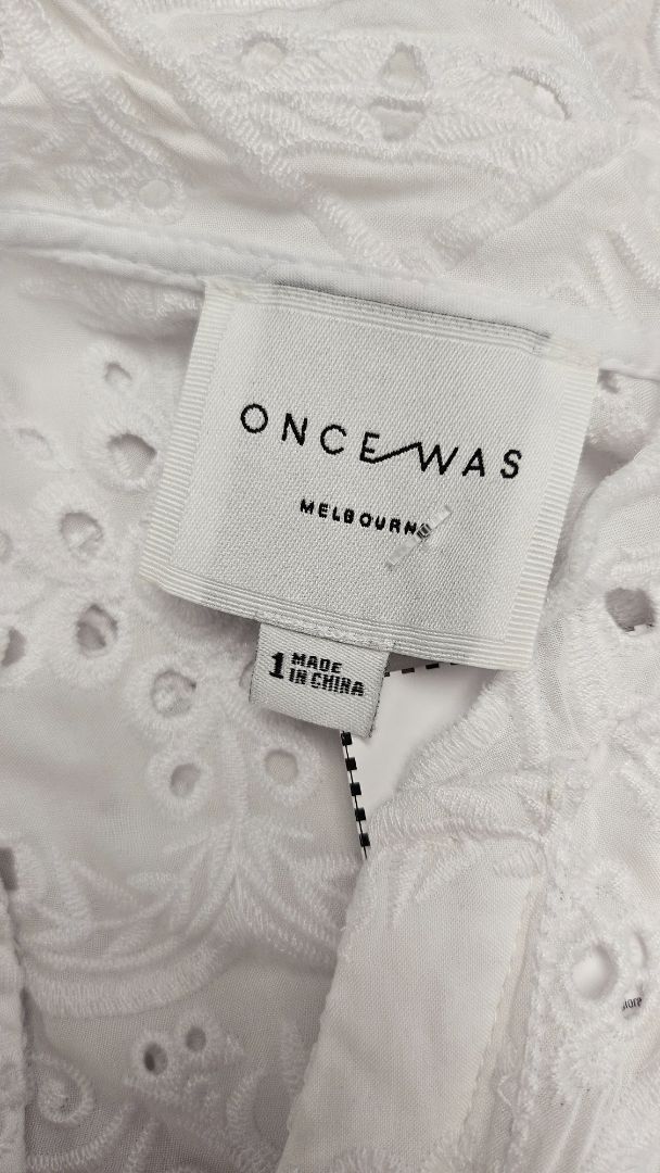 Once Was White Lace Shirt (8-10)