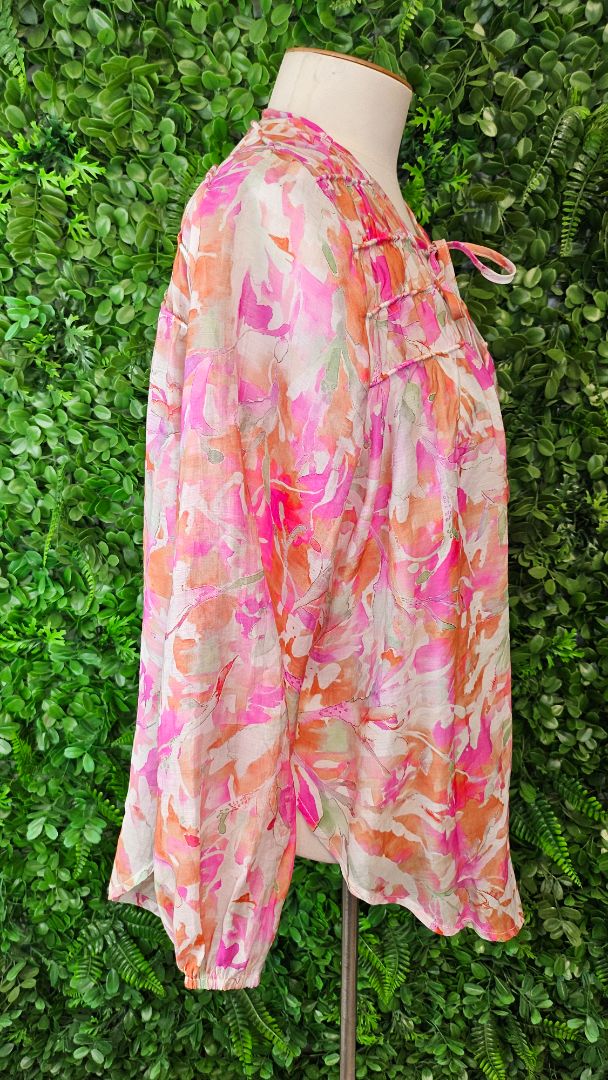 Iris Maxi Blossom Floral Blouse (10-12)