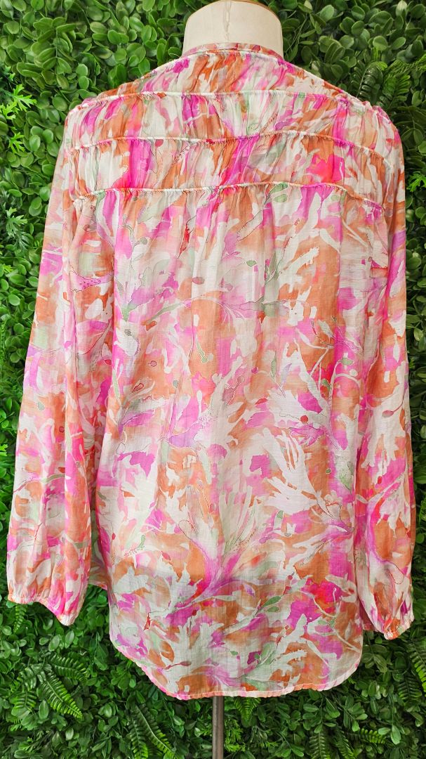 Iris Maxi Blossom Floral Blouse (10-12)