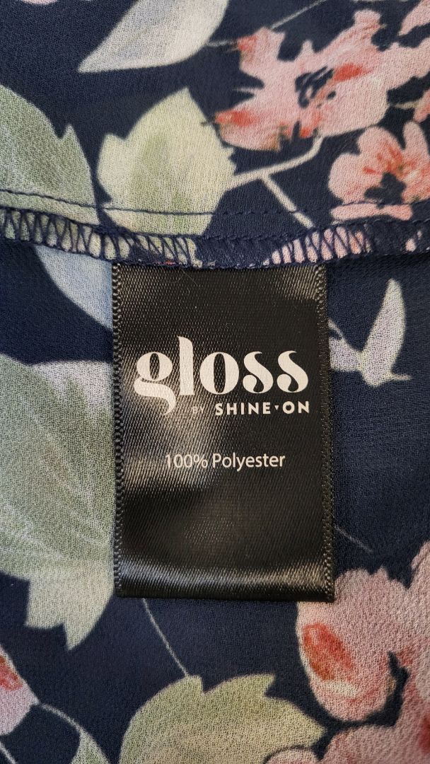 Gloss Floral Oversized Top (12-16)