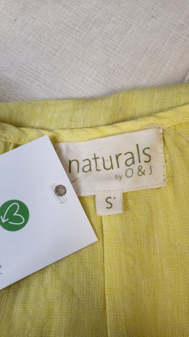Naturals by O&J Yellow Linen Top (10)