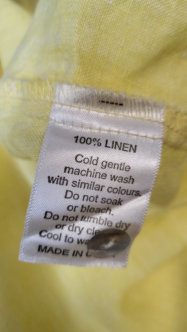 Naturals by O&J Yellow Linen Top (10)