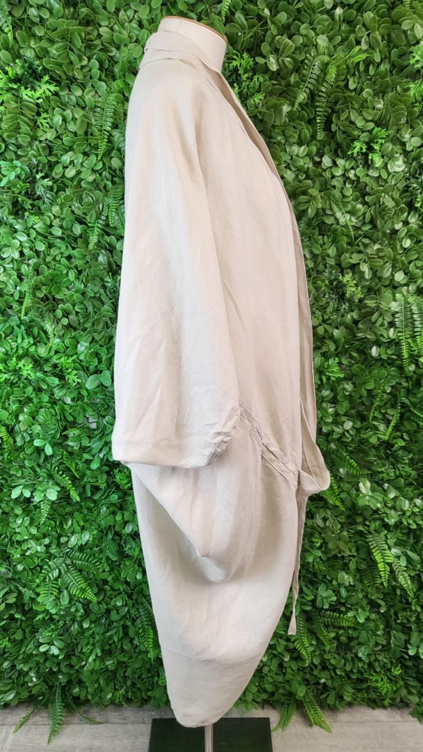 Lela Jacobs Natural Linen Duster Jacket (OSFM)