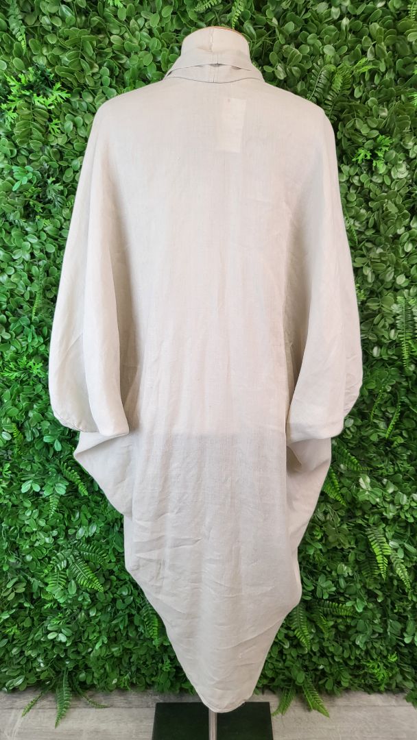 Lela Jacobs Natural Linen Duster Jacket (OSFM)