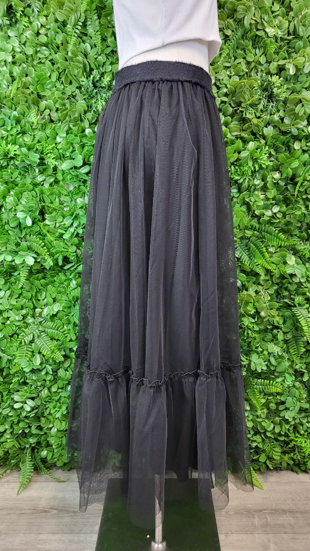 Drama The Label Black Tulle Skirt (10)