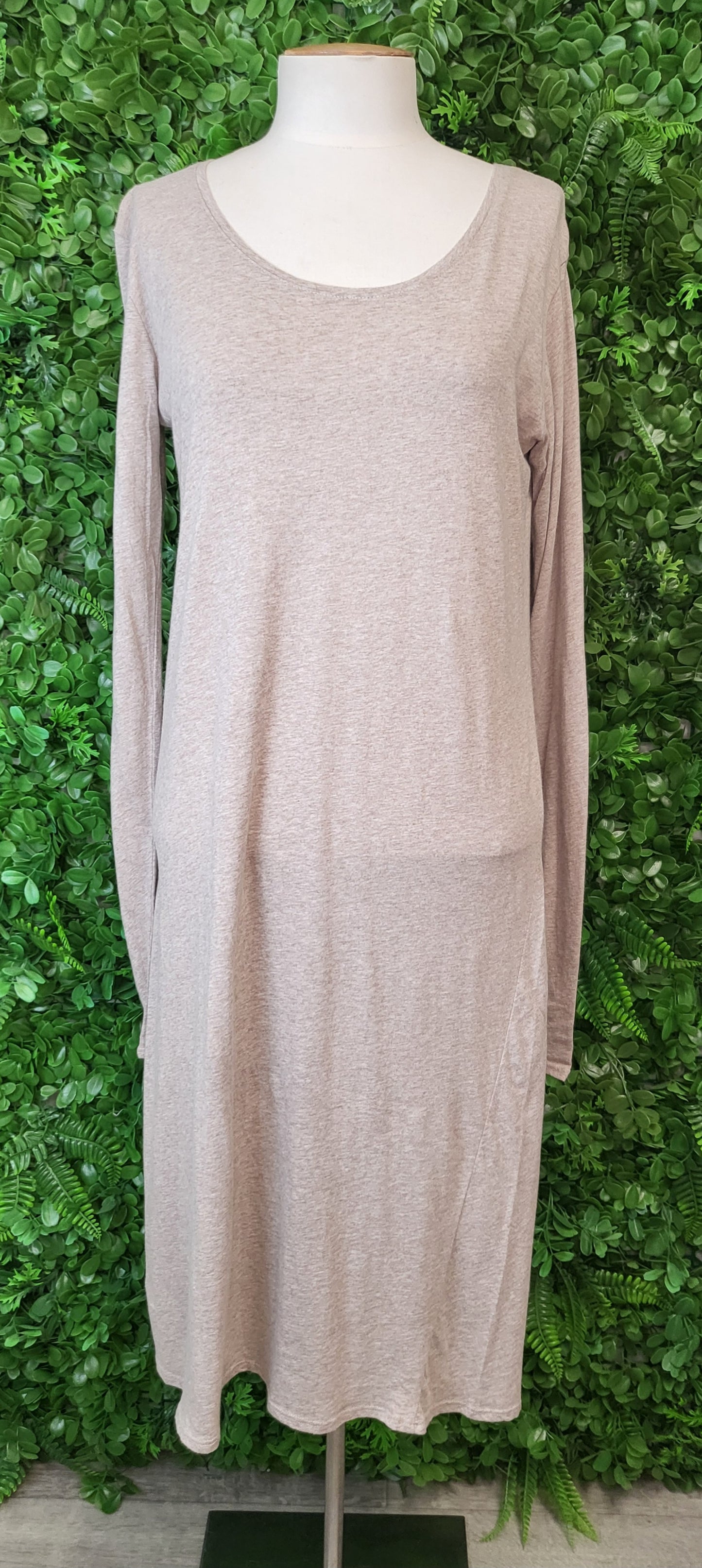 Kowtow Oat Long Sleeve Dress (10)
