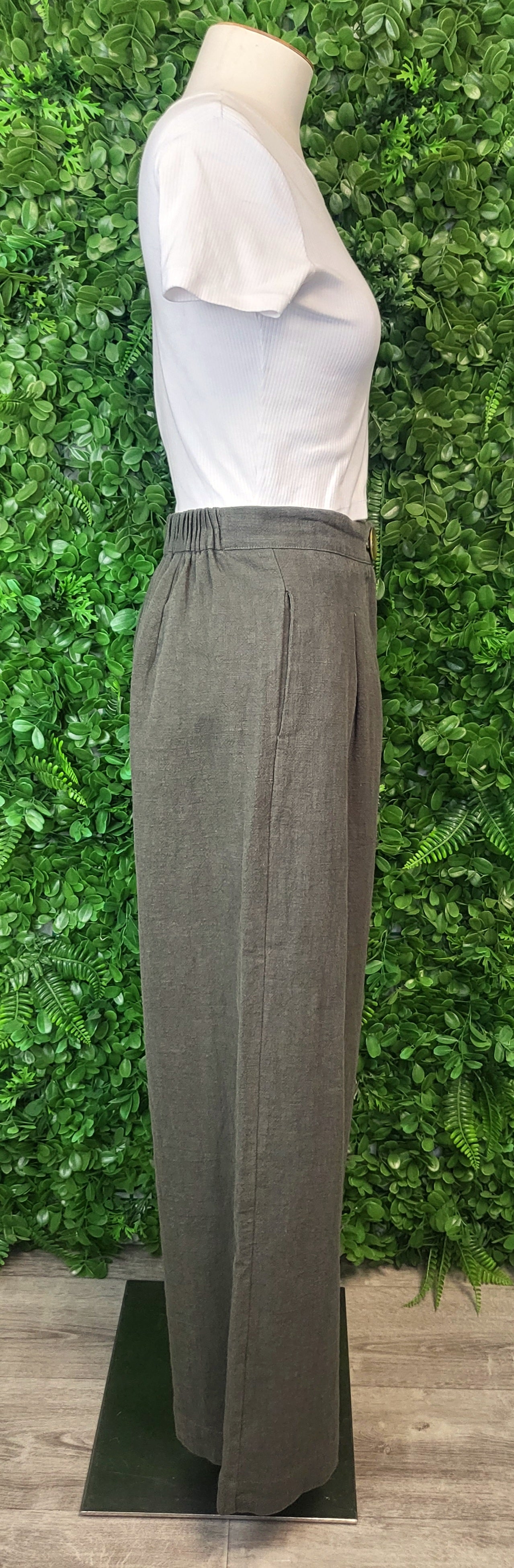 Fate+Becker Khaki Wide Leg Pant (8)