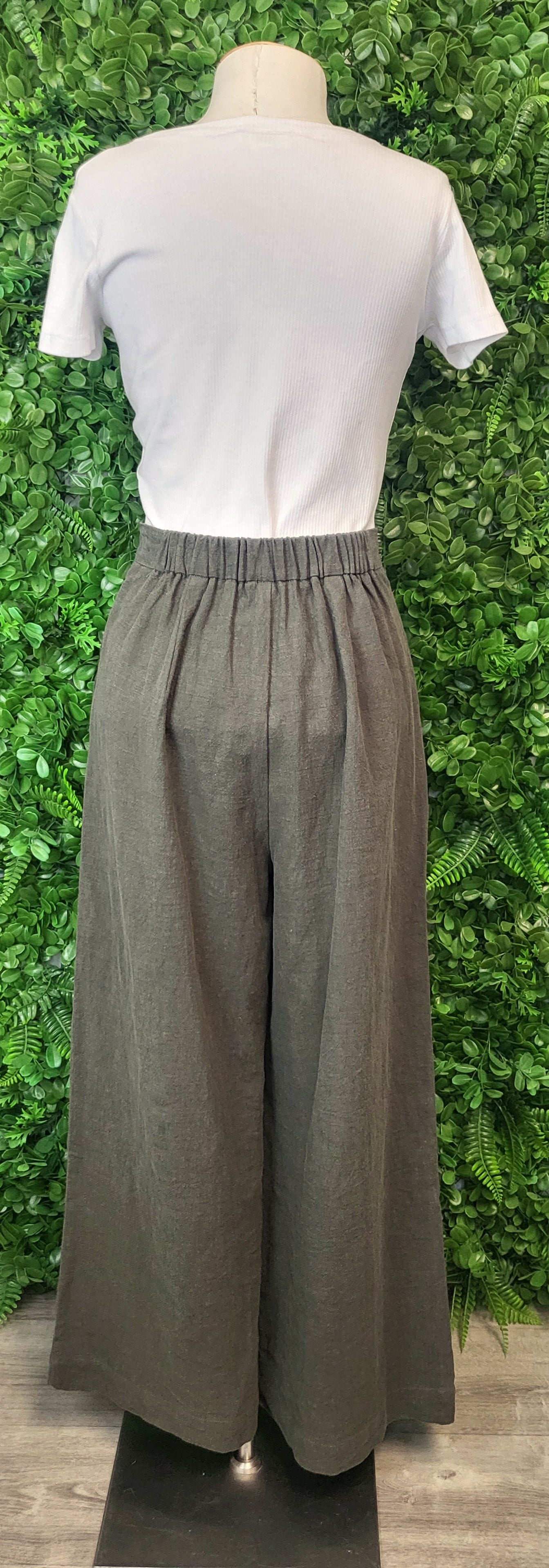 Fate+Becker Khaki Wide Leg Pant (8)