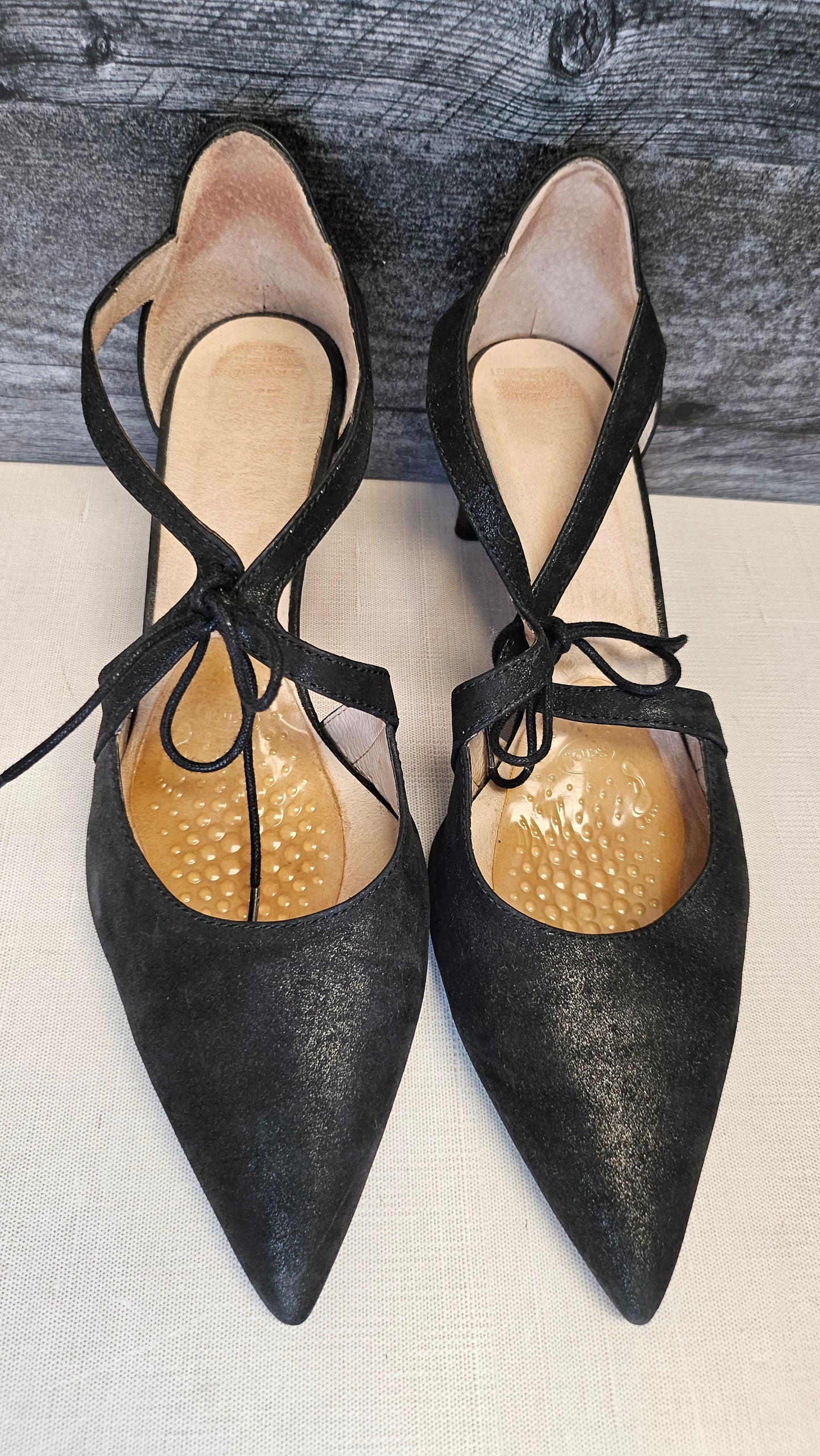 Hispanitas Black Suede Heel (42)