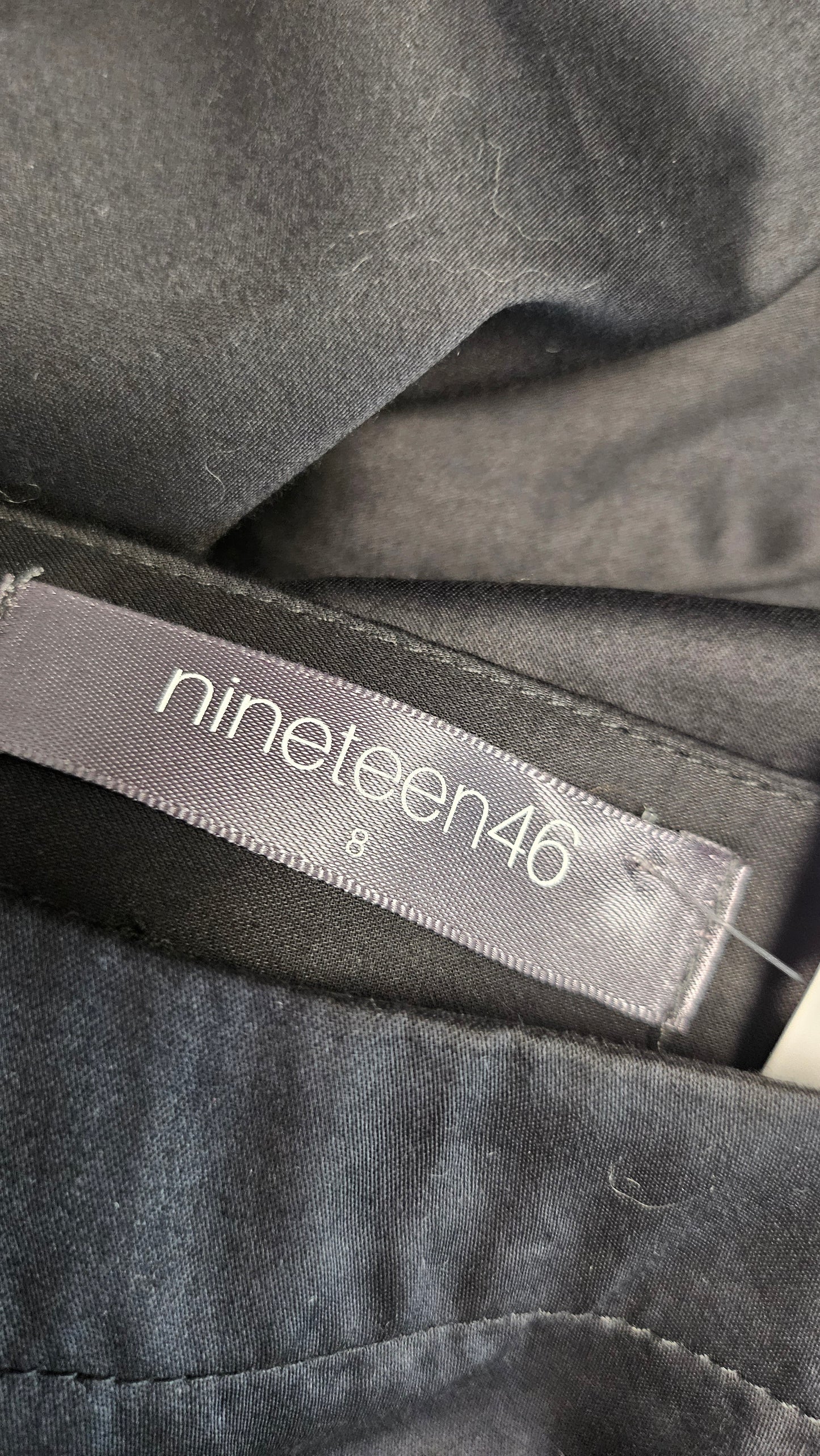 Nineteen46 Black Organic Cotton Dress (10-12)
