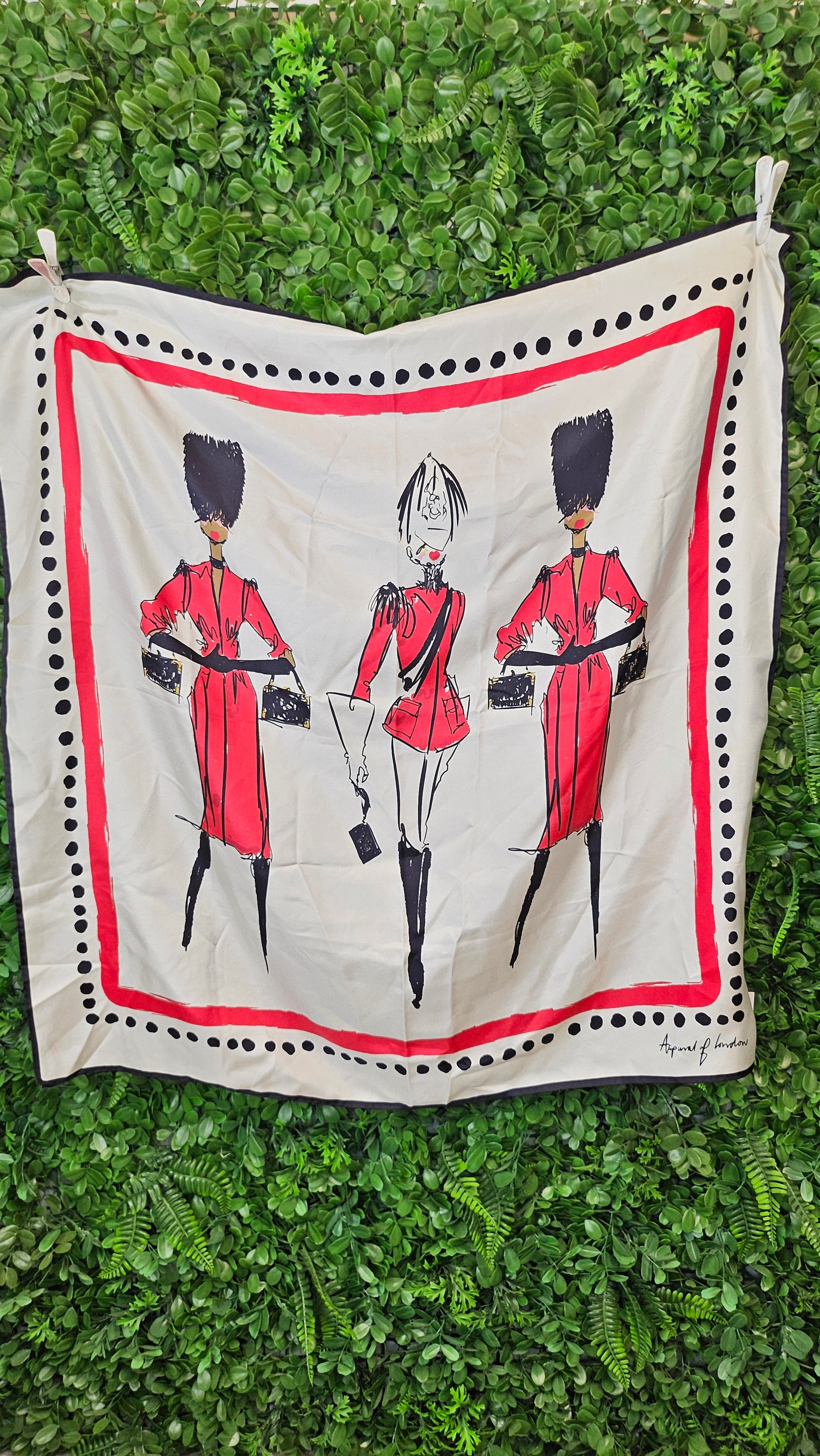 Aspinal of London Pattern 3 Ladies Silk Scarf