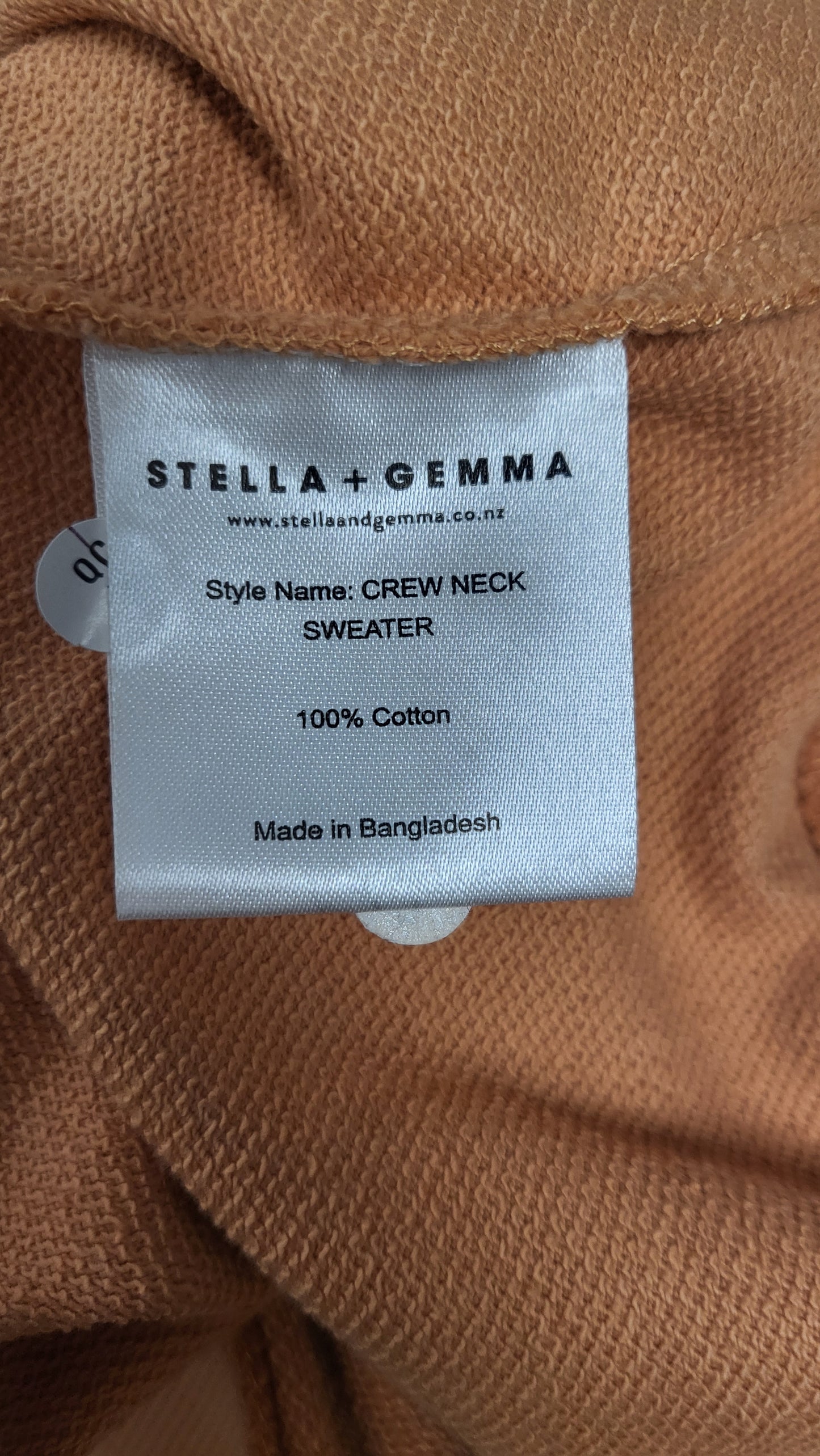 Stella+Gemma Tan Print Crew Sweater (14)