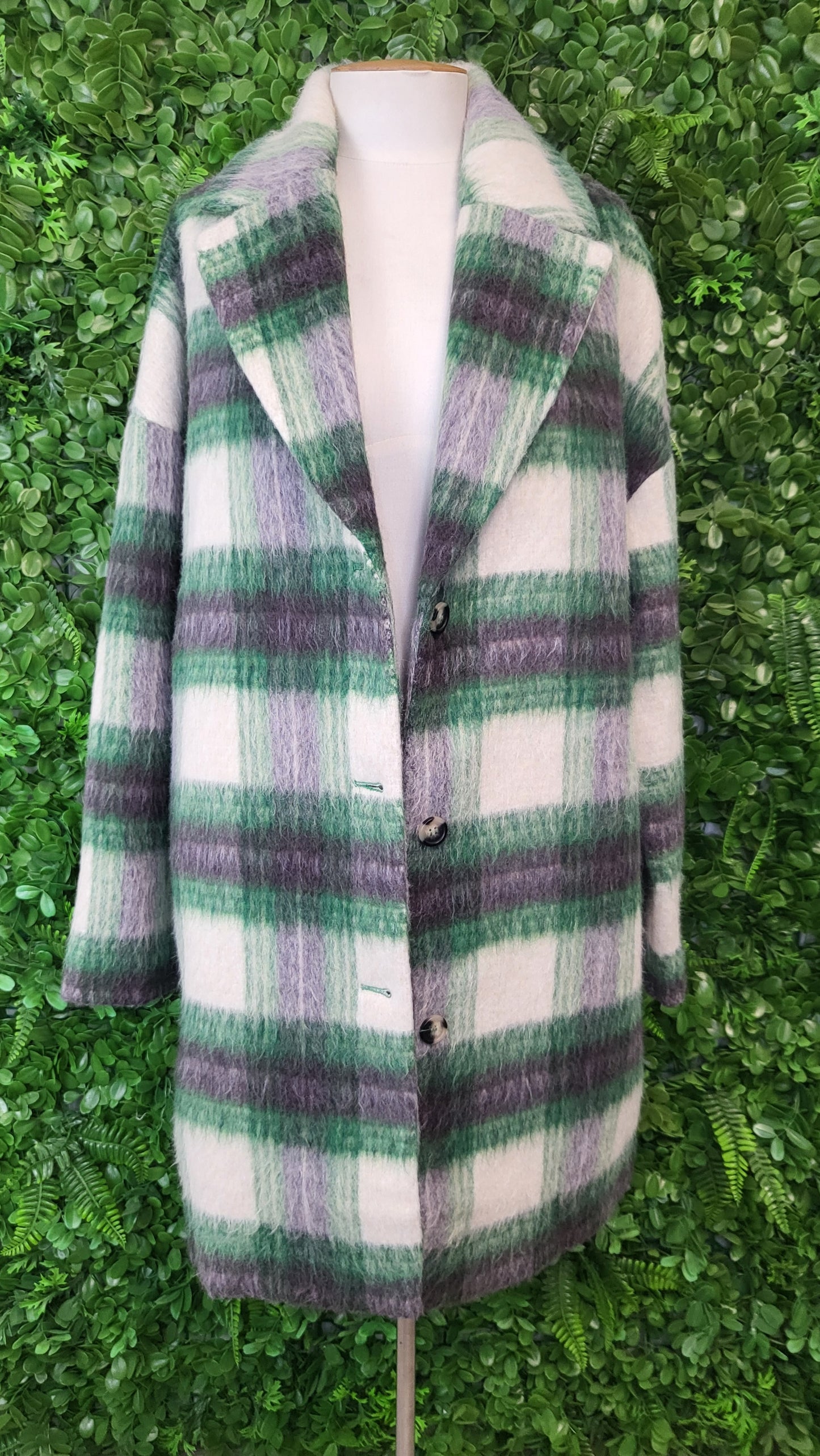 Noa Noa Multi Fry Pattern Coat (12-14)