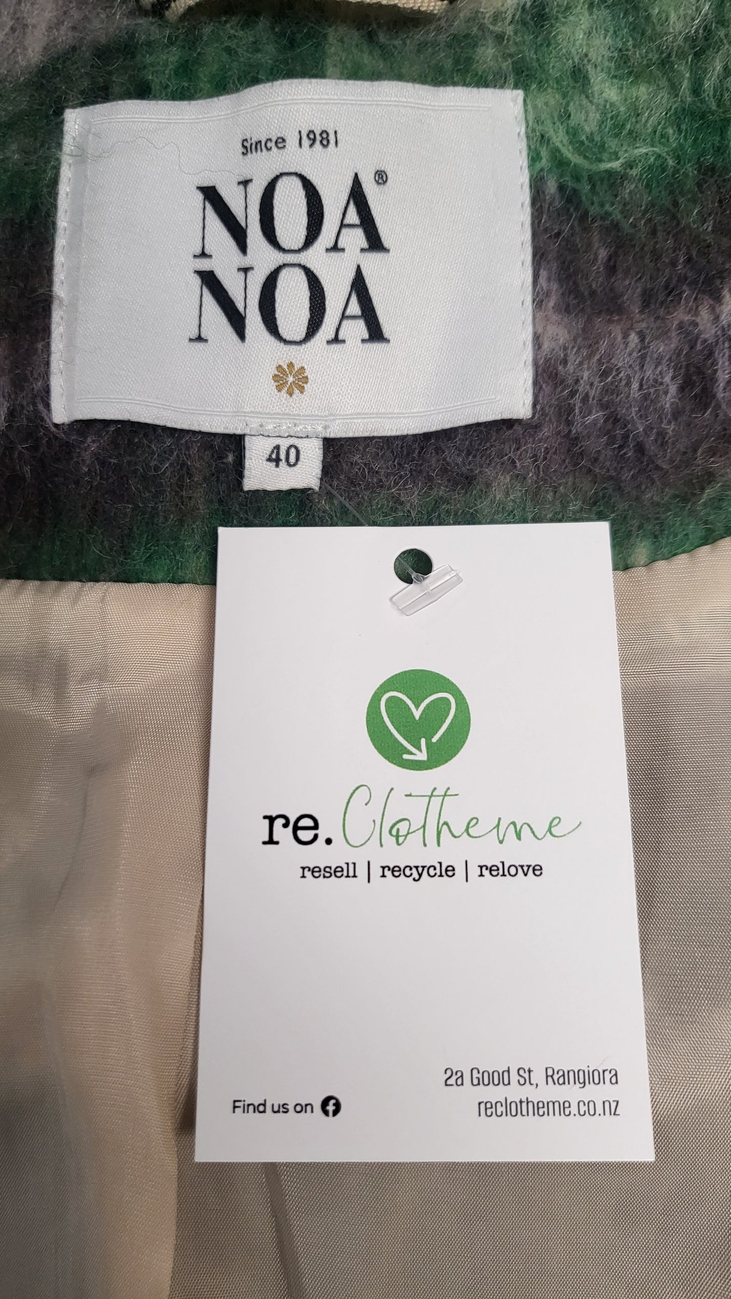 Noa Noa Multi Fry Pattern Coat (12-14)