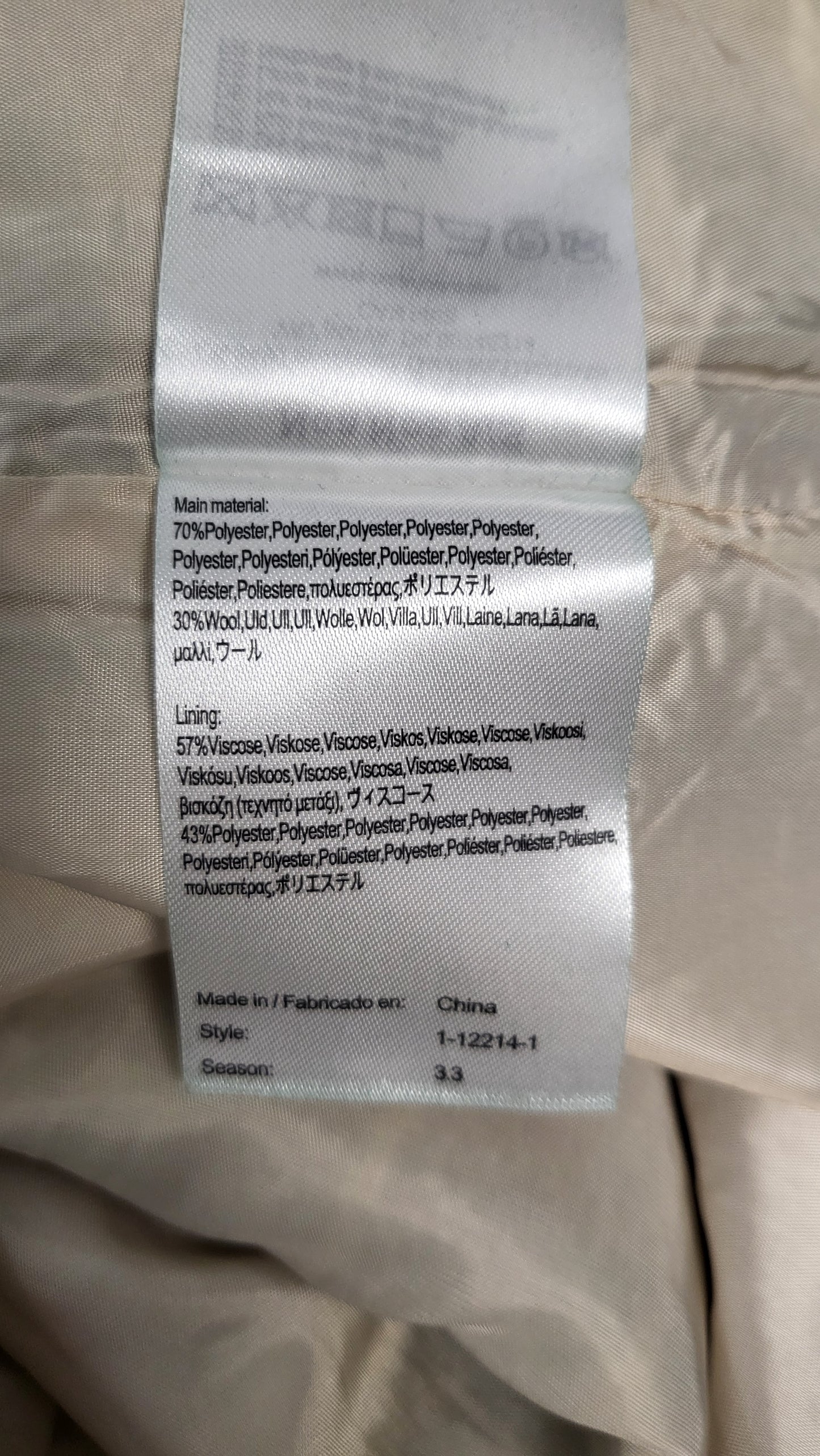 Noa Noa Multi Fry Pattern Coat (12-14)