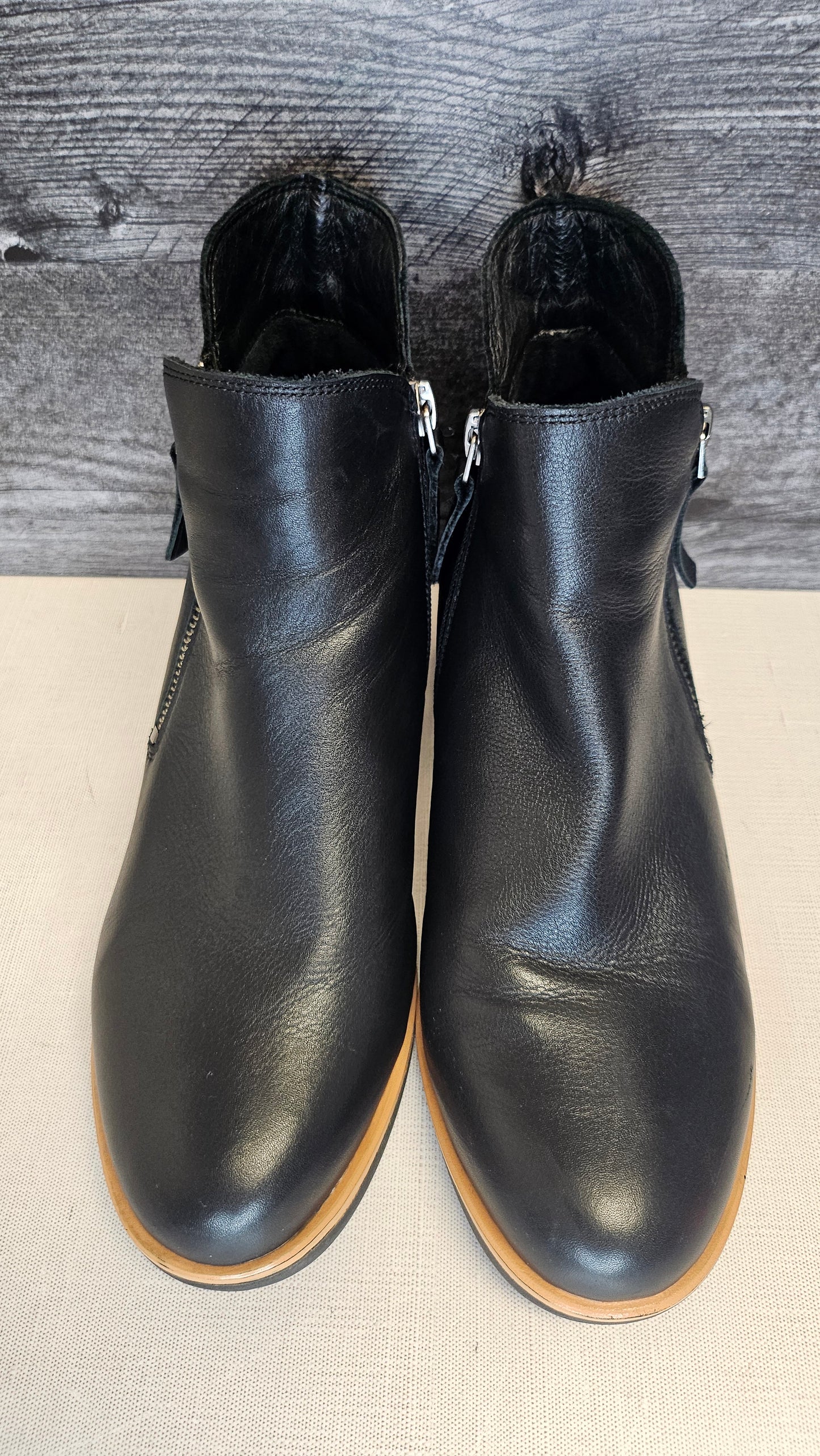 Bresley Black Dolomite Leather Boot 39.5