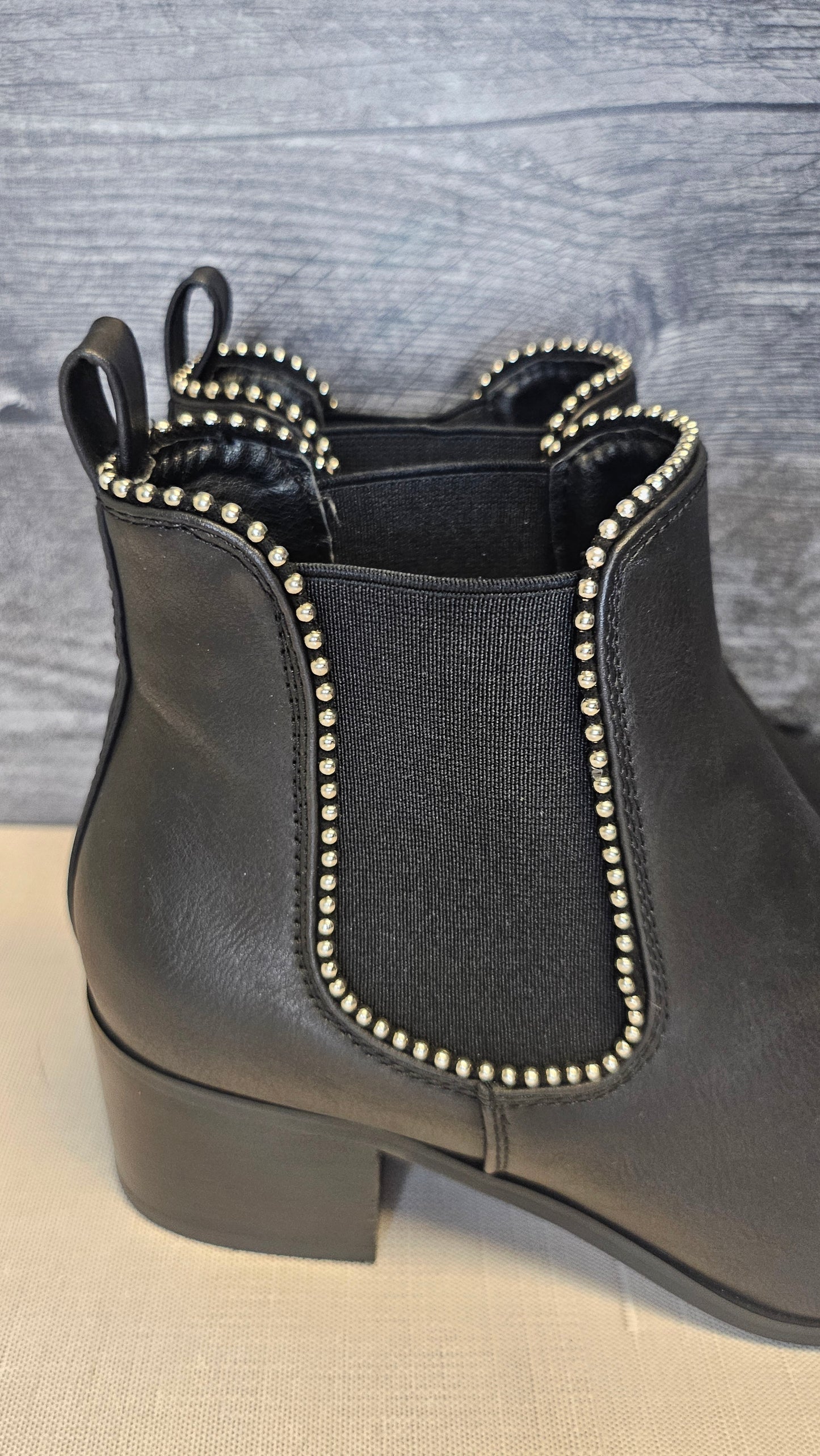 Verali Black Studded Boot 39.5