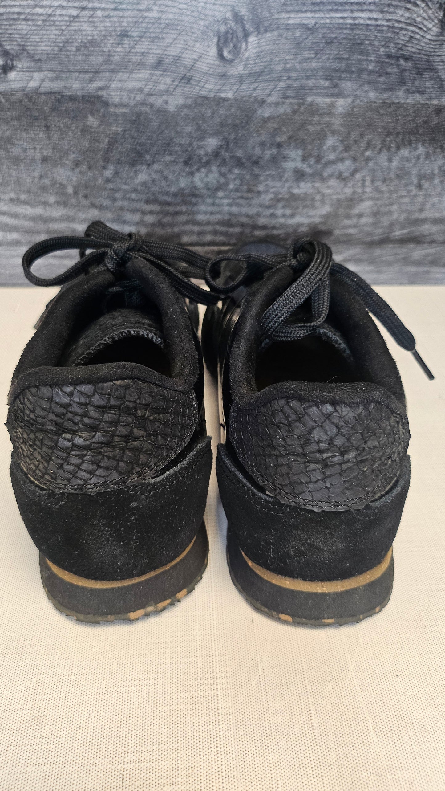 Woden Black Patent Sneaker (38)