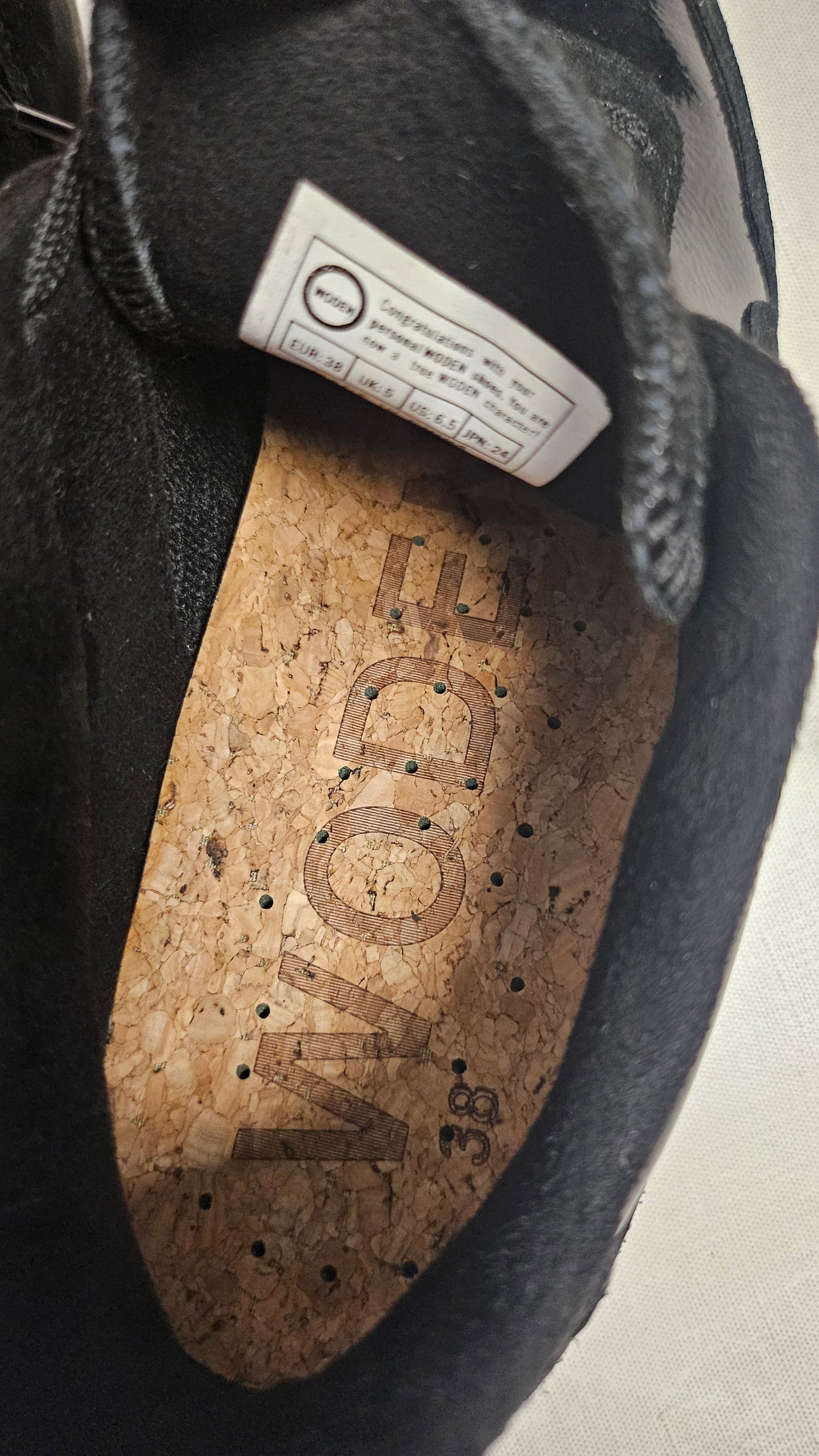 Woden Black Patent Sneaker (38)