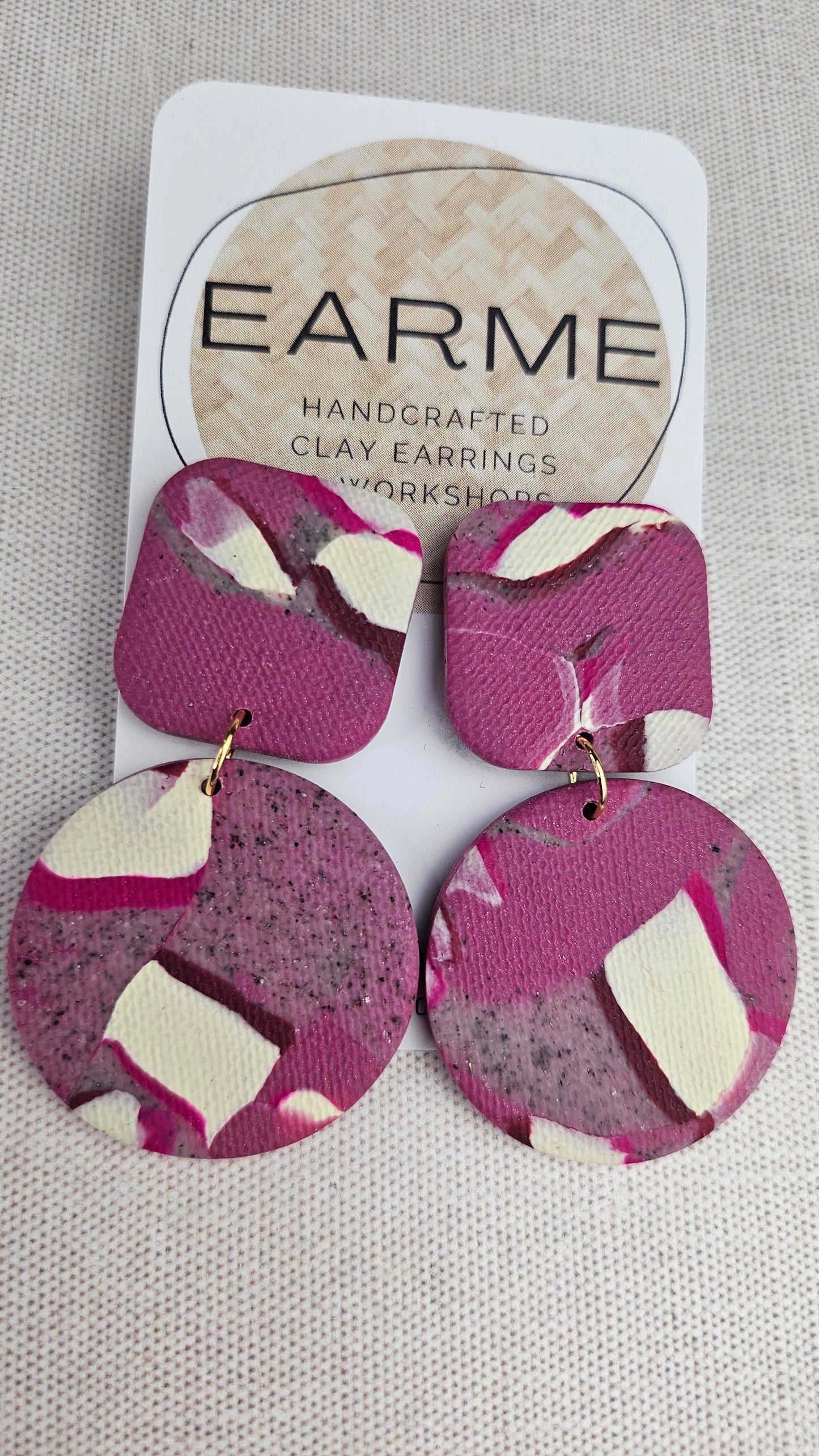 Earme Multi Circular Drop Earring BNWT