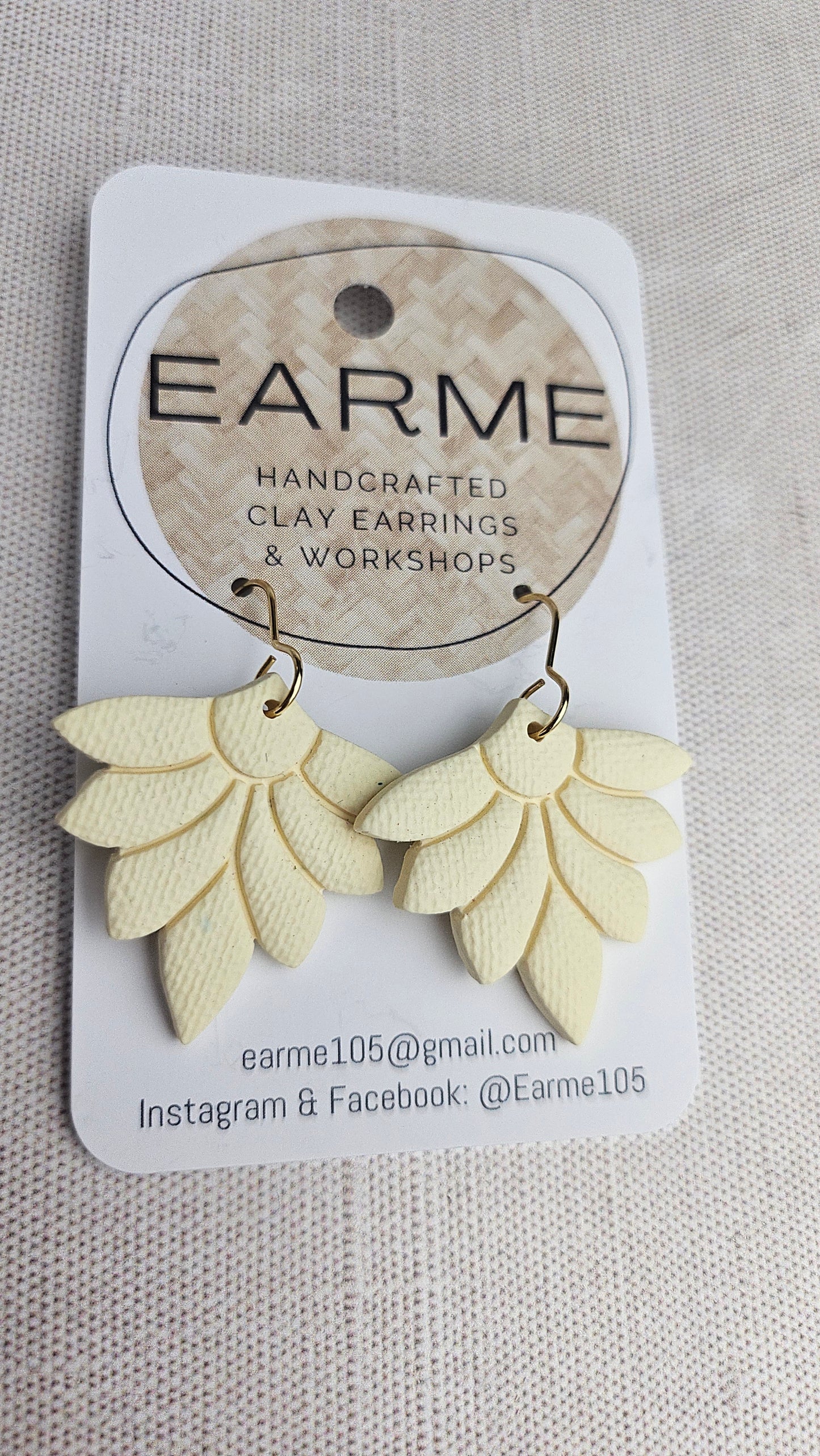 Earme Flower Drop Earring New