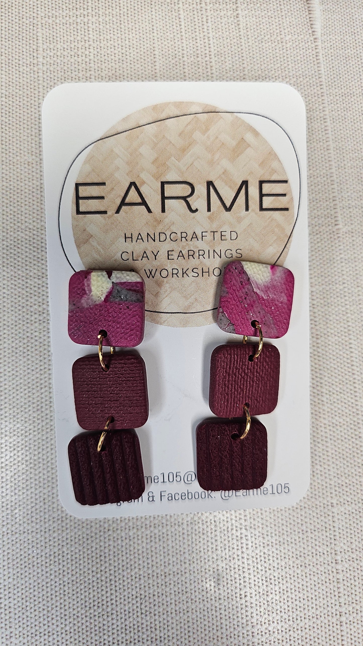 Earme 3 Drop Earrings New