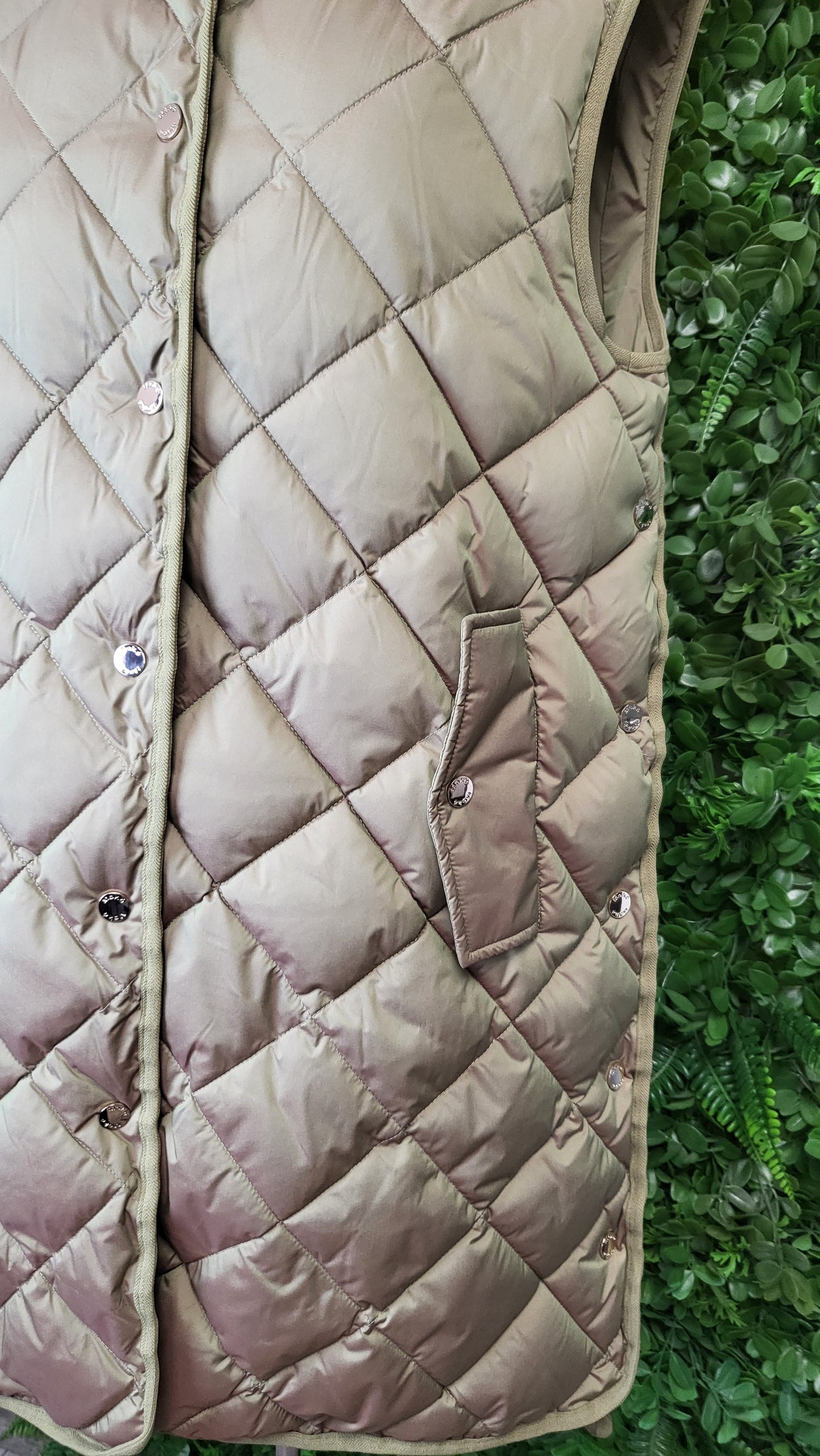 Moke Pistachio Long Vest (12-14)