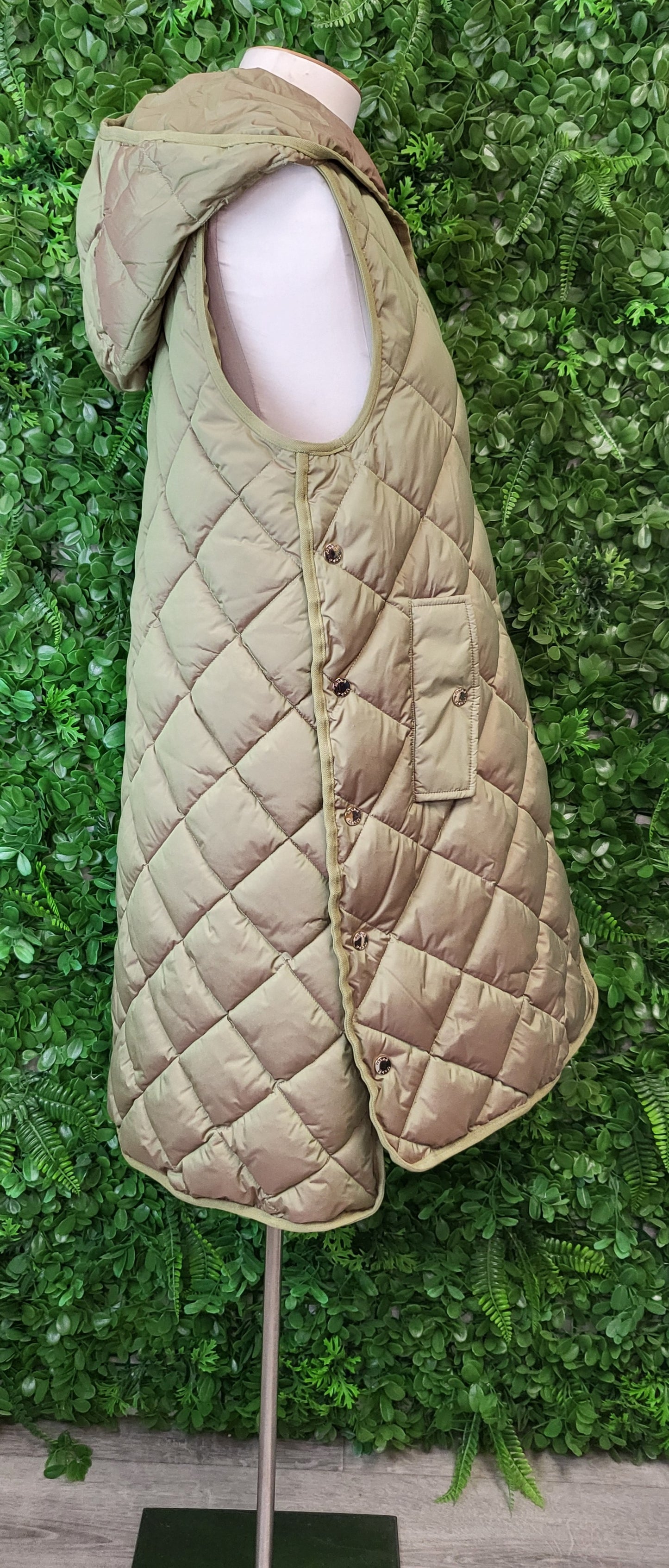 Moke Pistachio Long Vest (12-14)