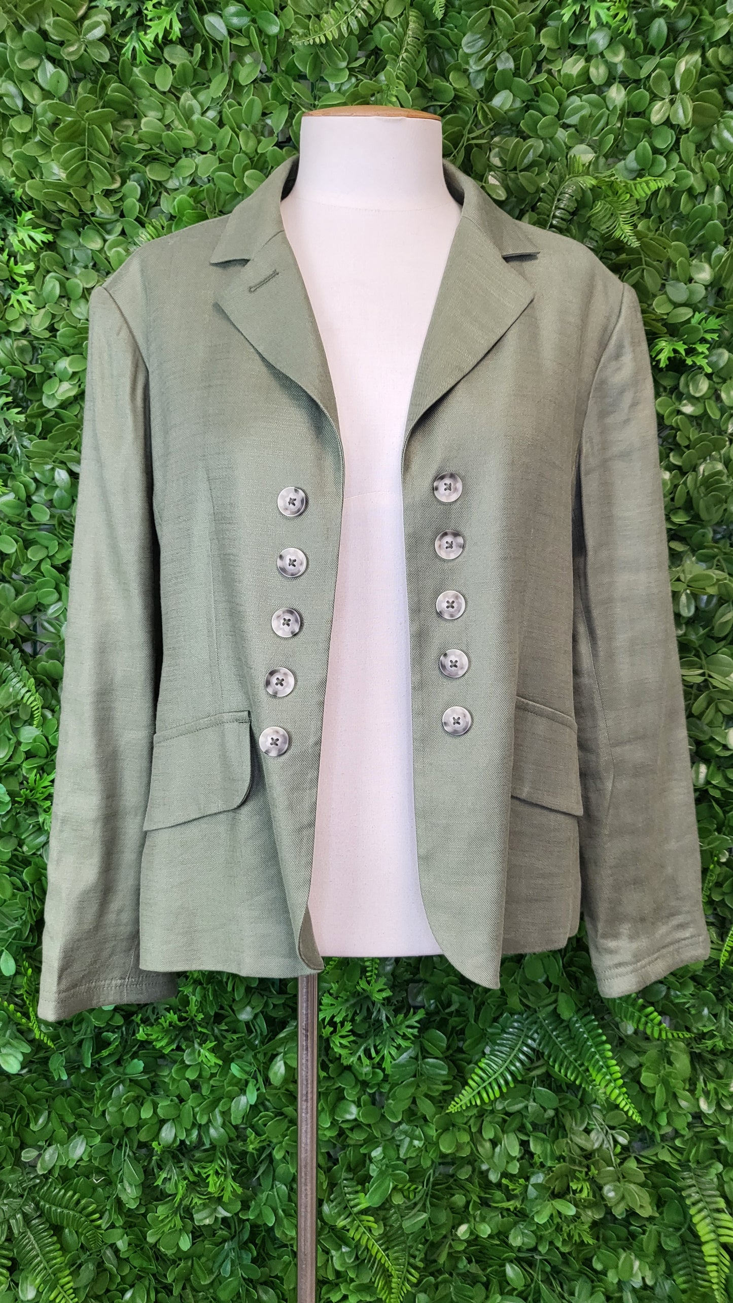 Lania The Label Olive Button Blazer (14)