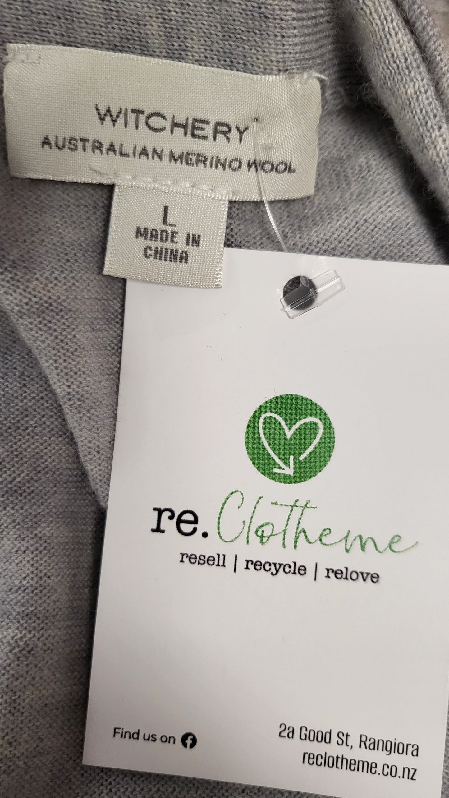 Witchery Grey Merino Cardigan (12)