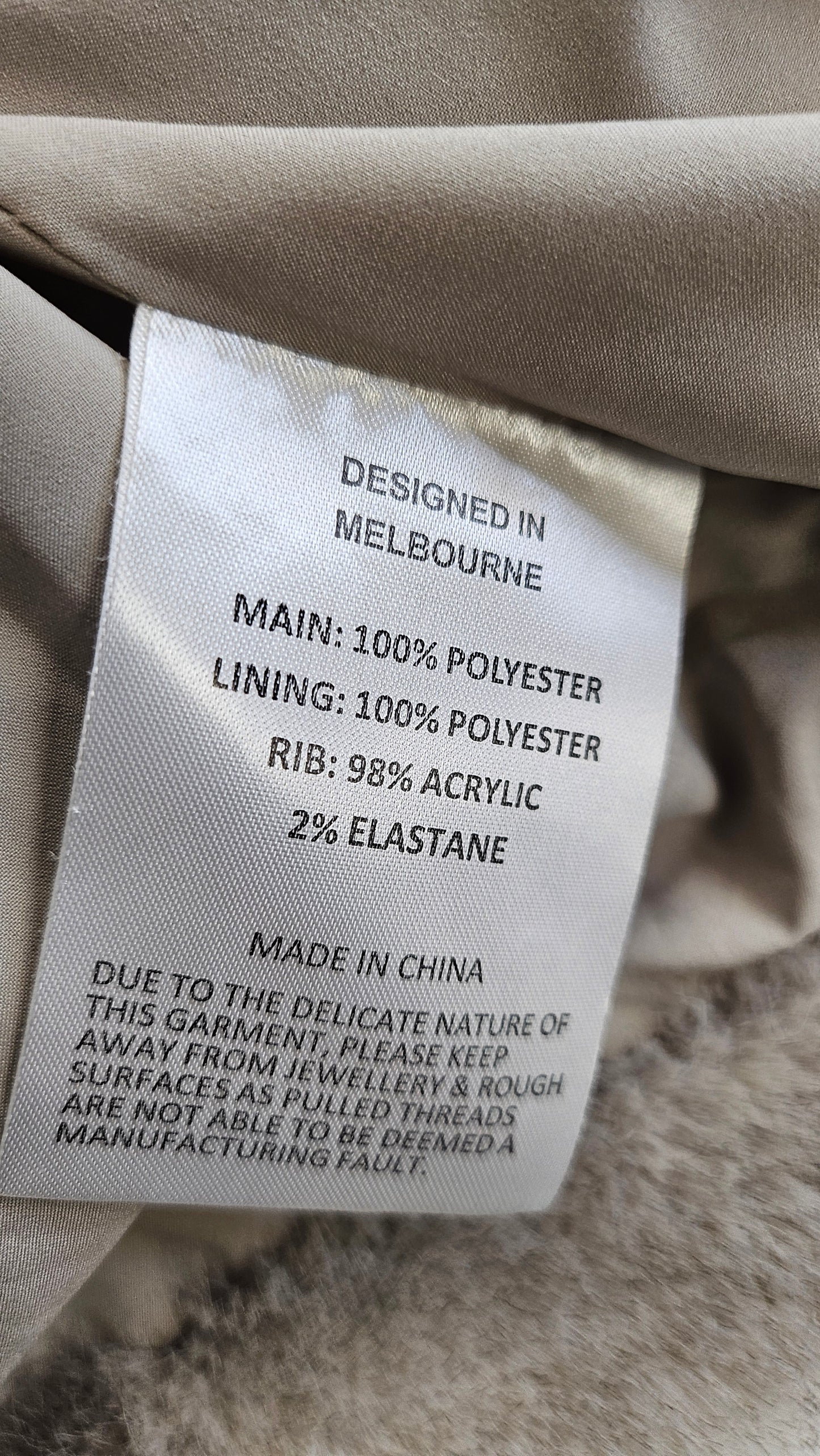 Once Was Silver Cropped Faux Fur Jacket (12-14)