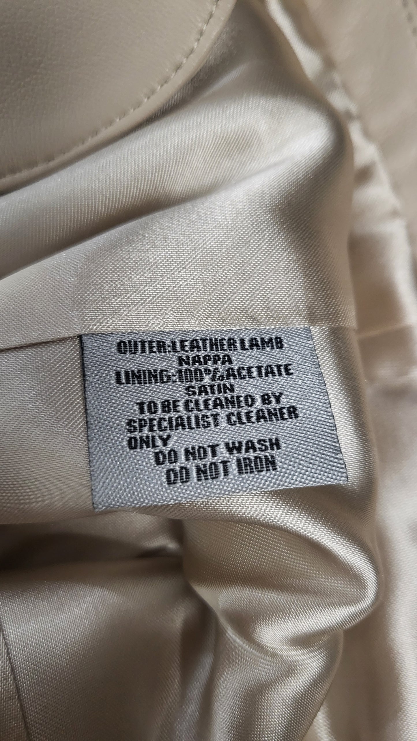 PJ Jeans Beige Leather Blazer BNWT (16)