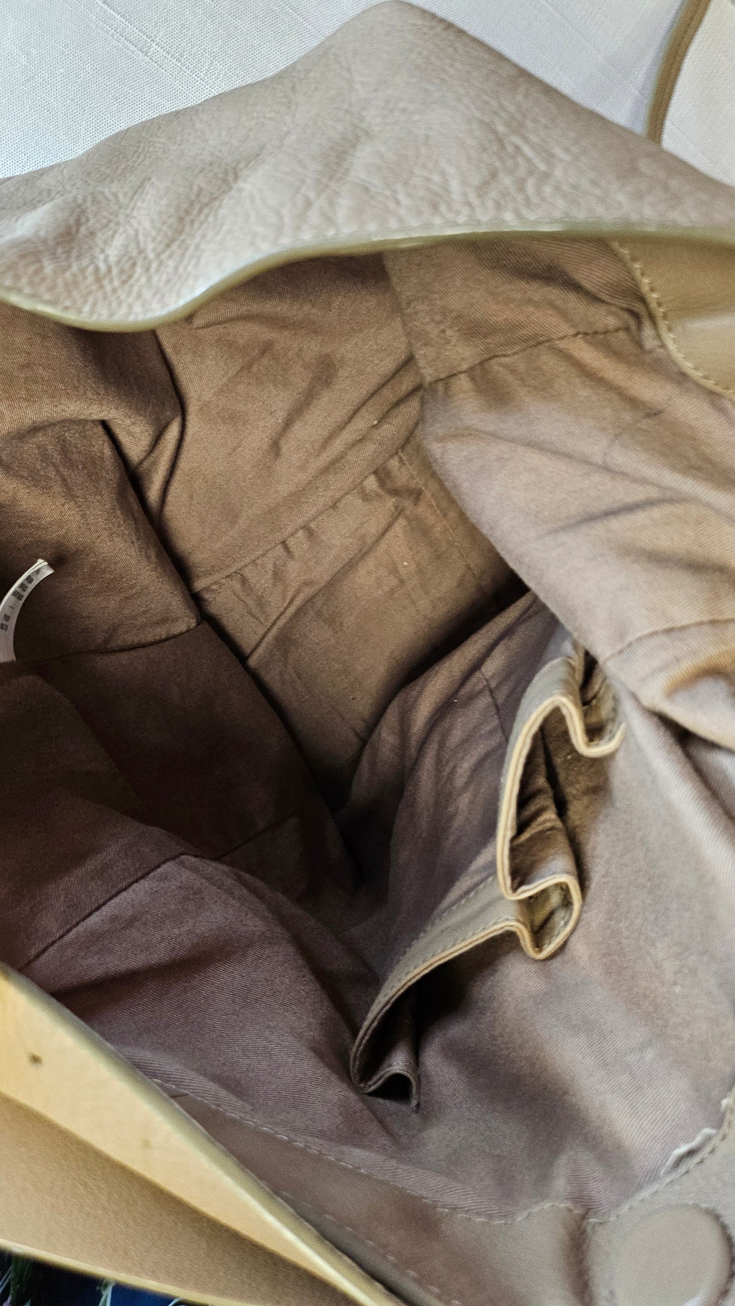 Country Road Camel Leather Tote Bag