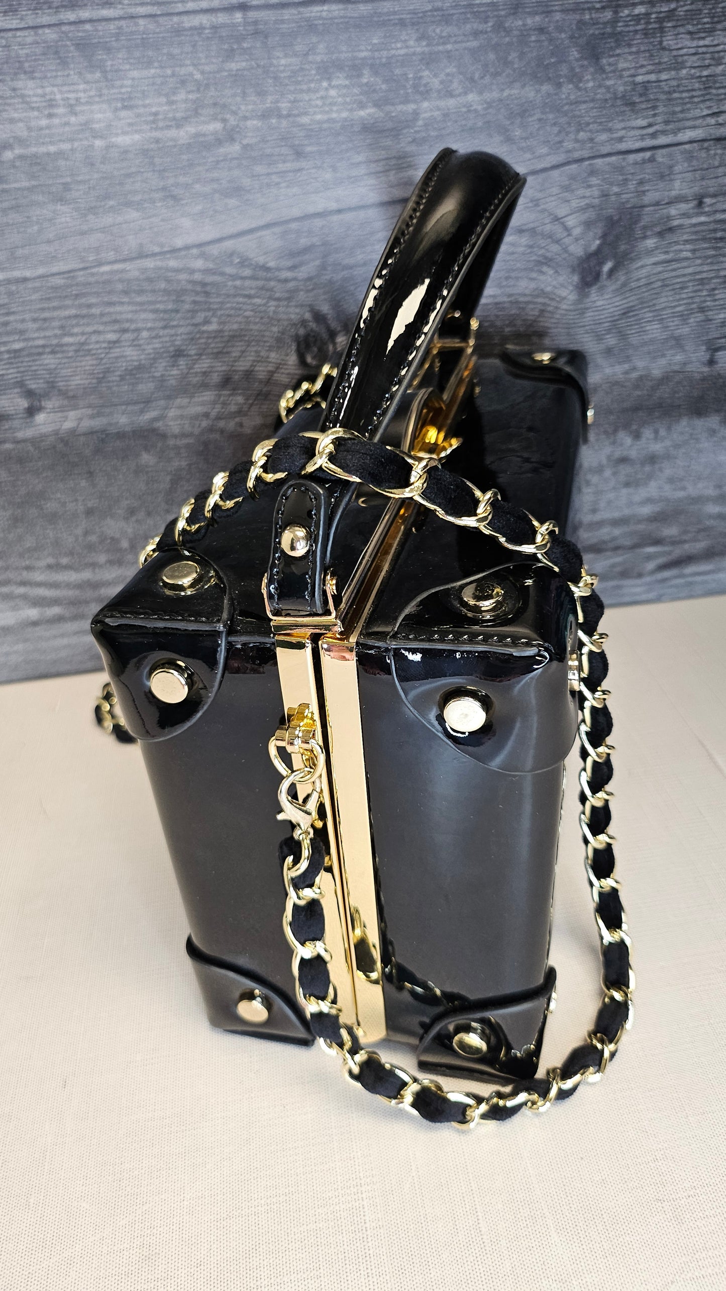 Vera May Black Suitcase Bag (23cmx16cmx10cm)