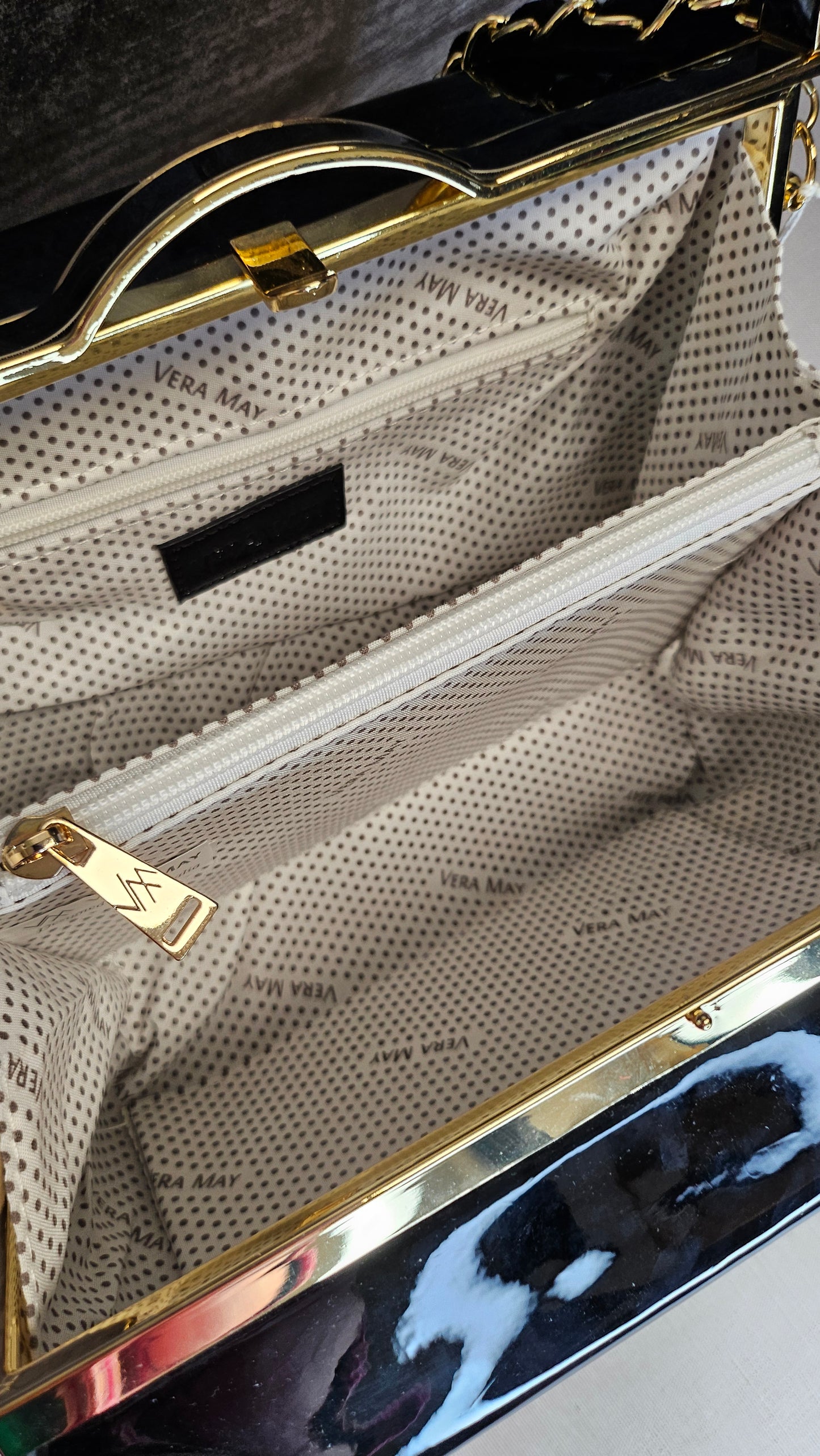 Vera May Black Suitcase Bag (23cmx16cmx10cm)