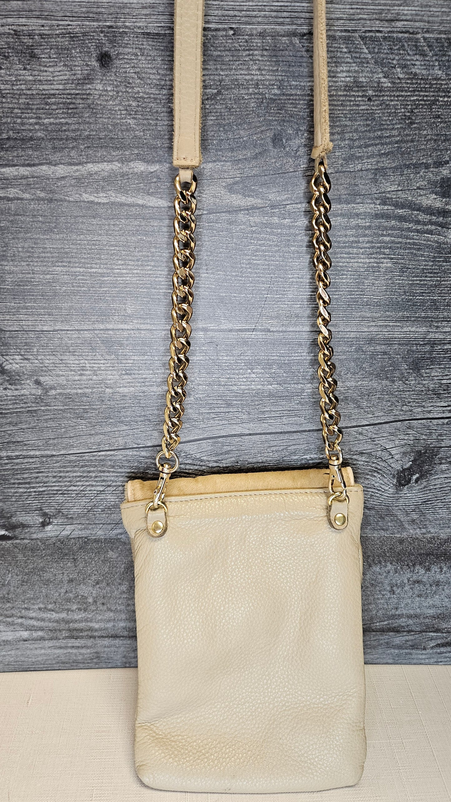 Moochi Beige Crossbody Bag (16cmx22cm)