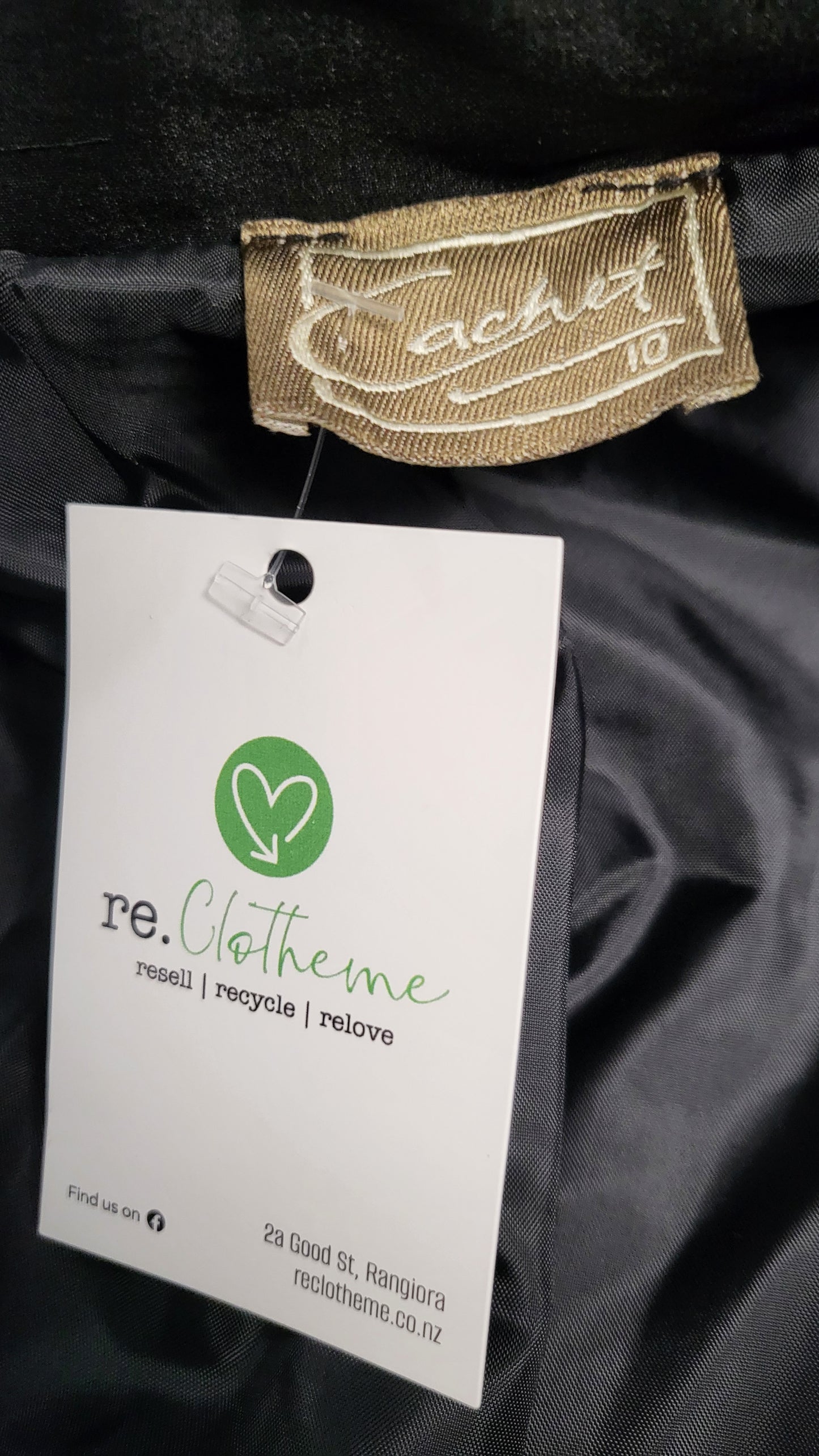 Cachet Black Lapel Dress (10)