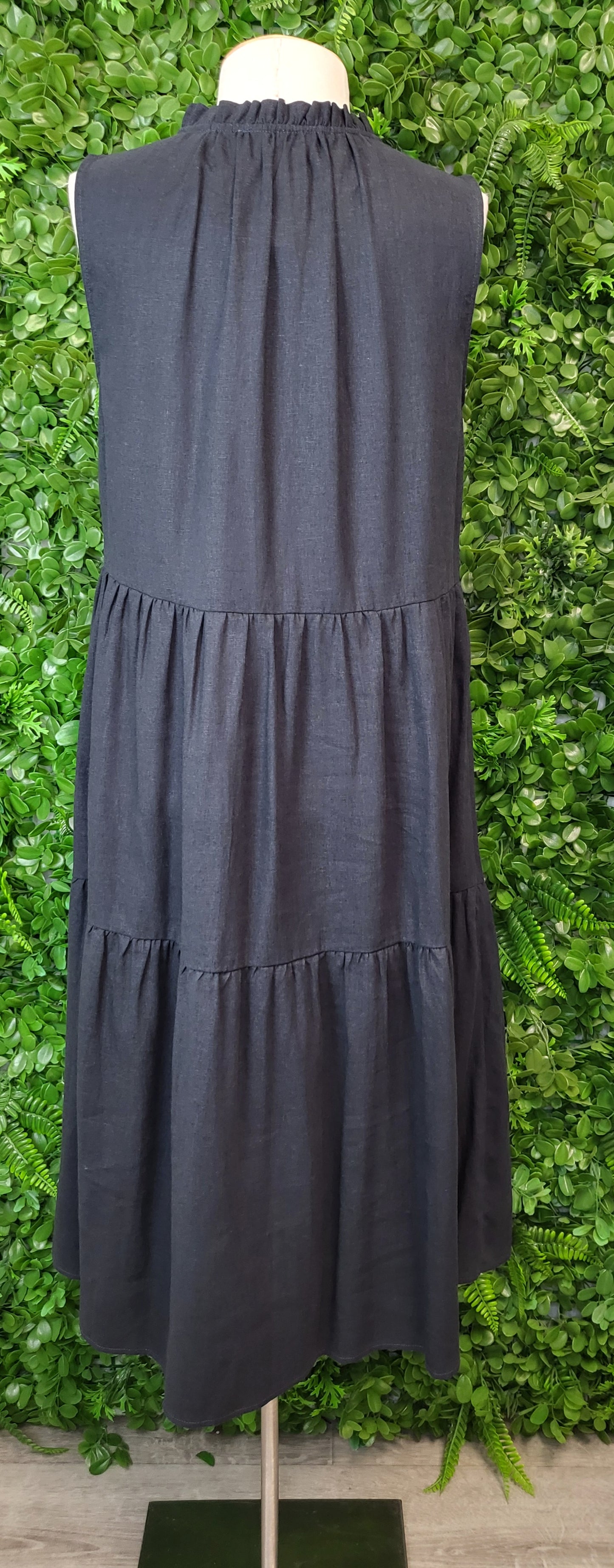 Betty Basics Black Tiered Dress (10)