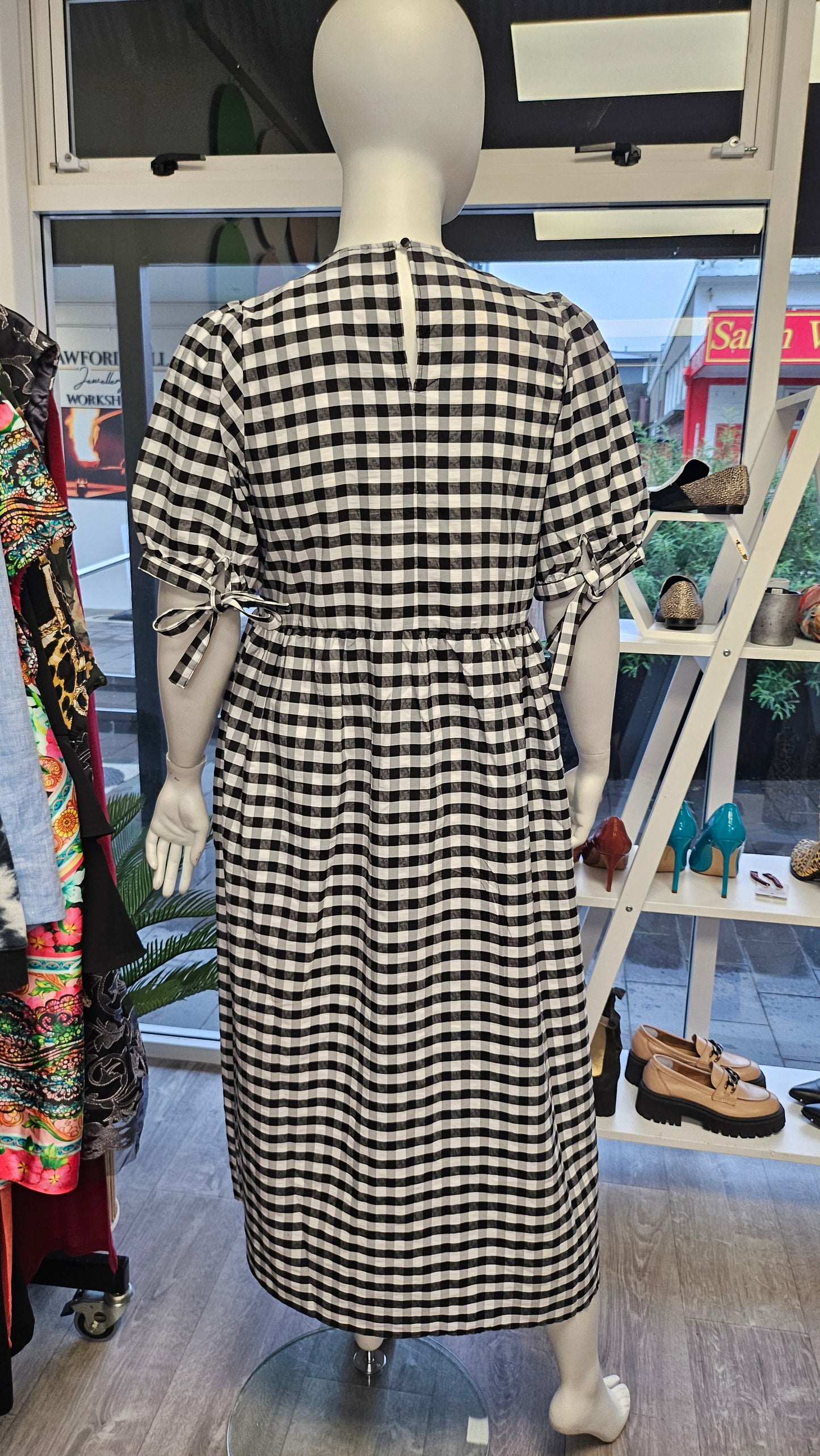 City Chic Check Gingham Smock Dress (16-18)