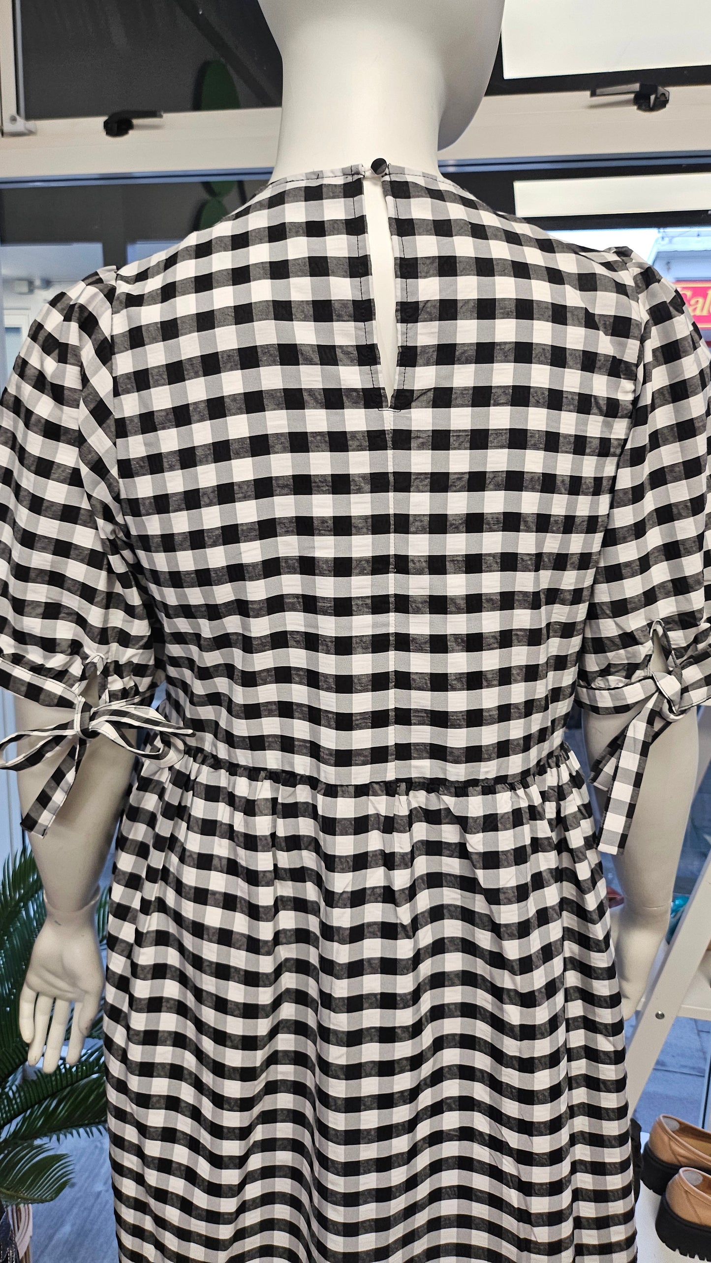 City Chic Check Gingham Smock Dress (16-18)