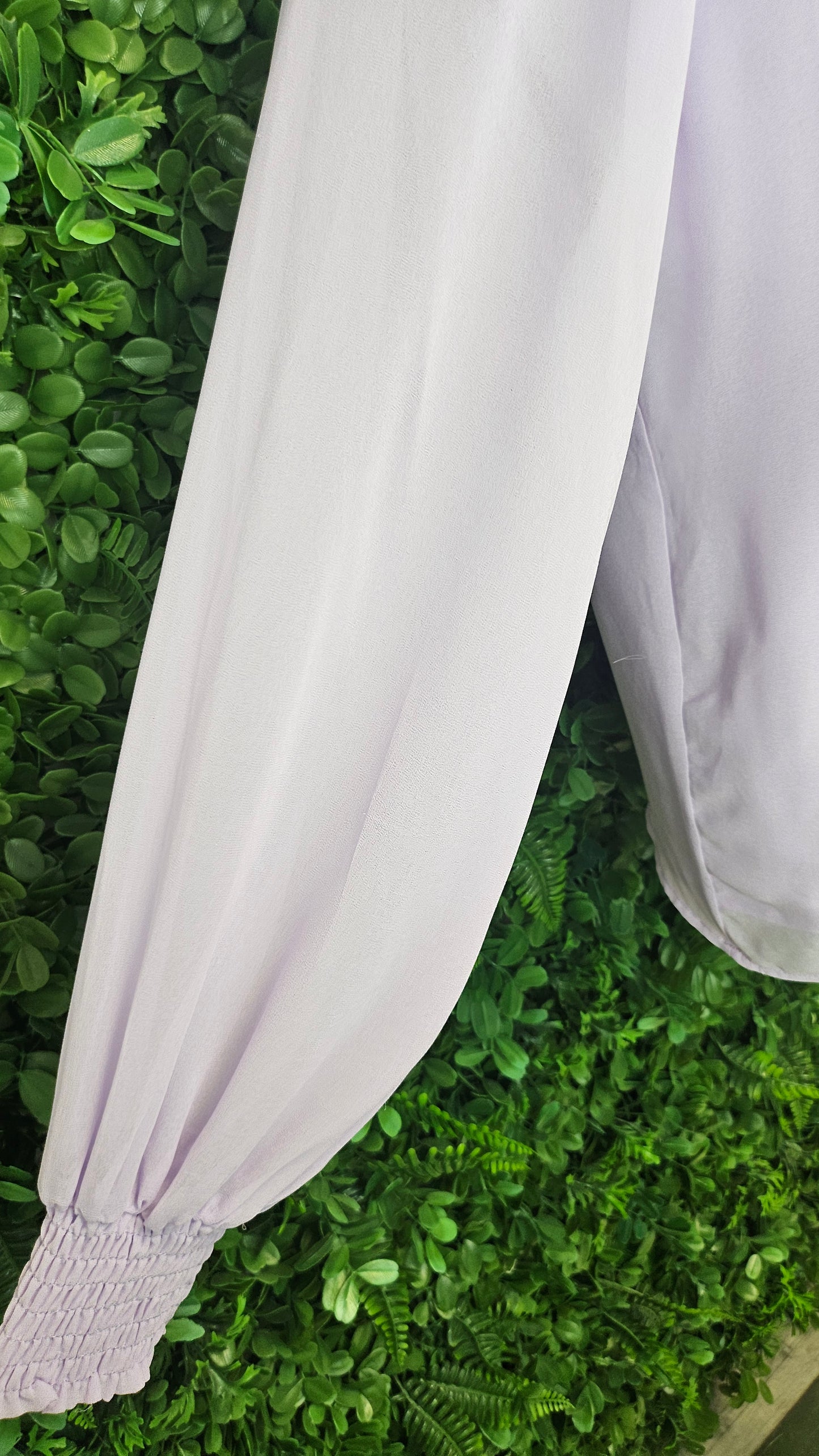 Pretty Basics Lilac Sheer Blouse (10)
