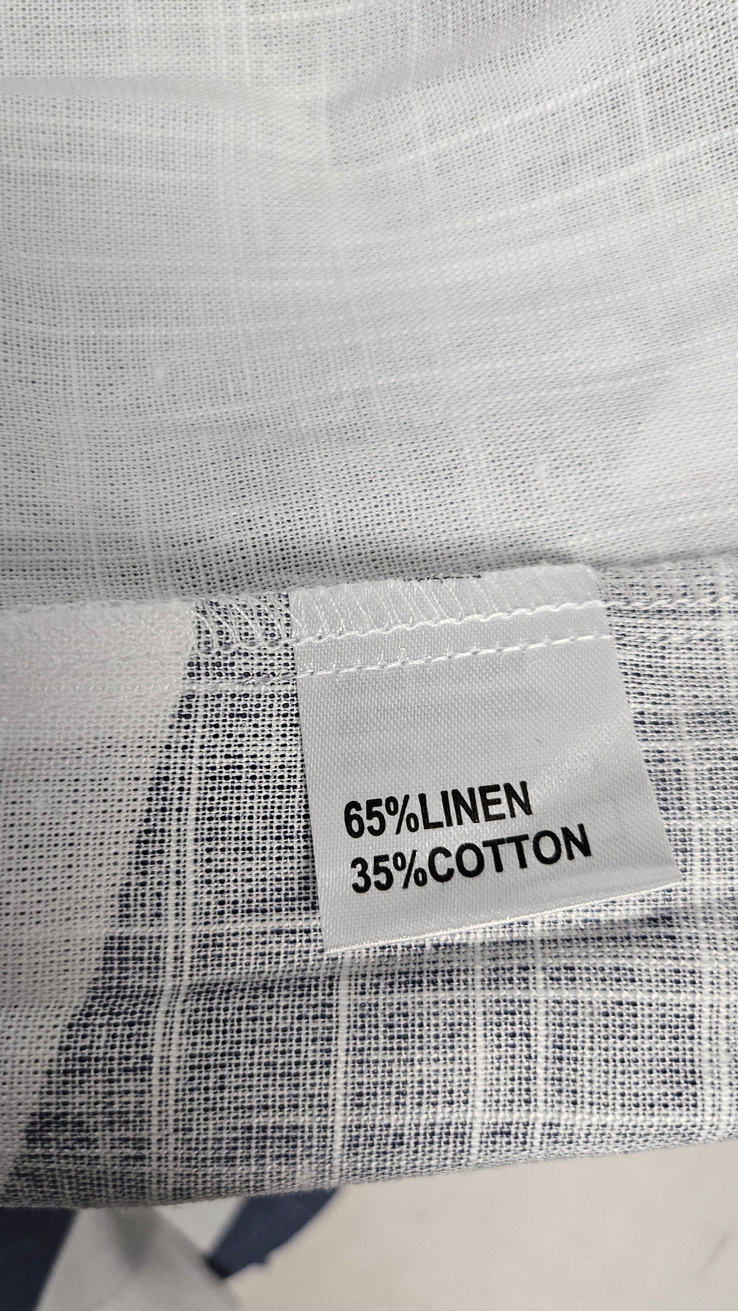 Ruby Rain Blue/White Linen Dress (10)