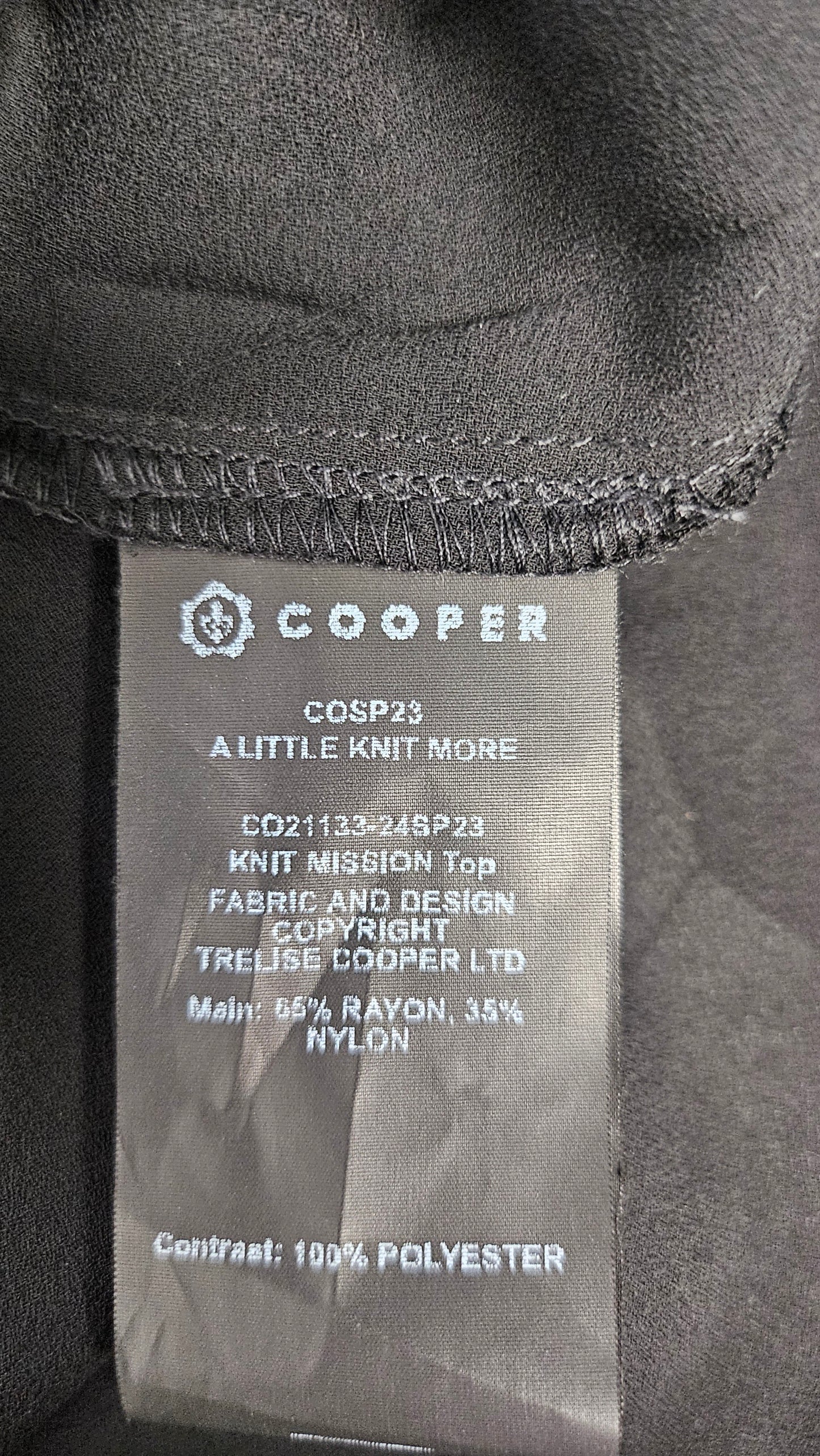 Cooper Black Knit Mission Top BNWT (10)
